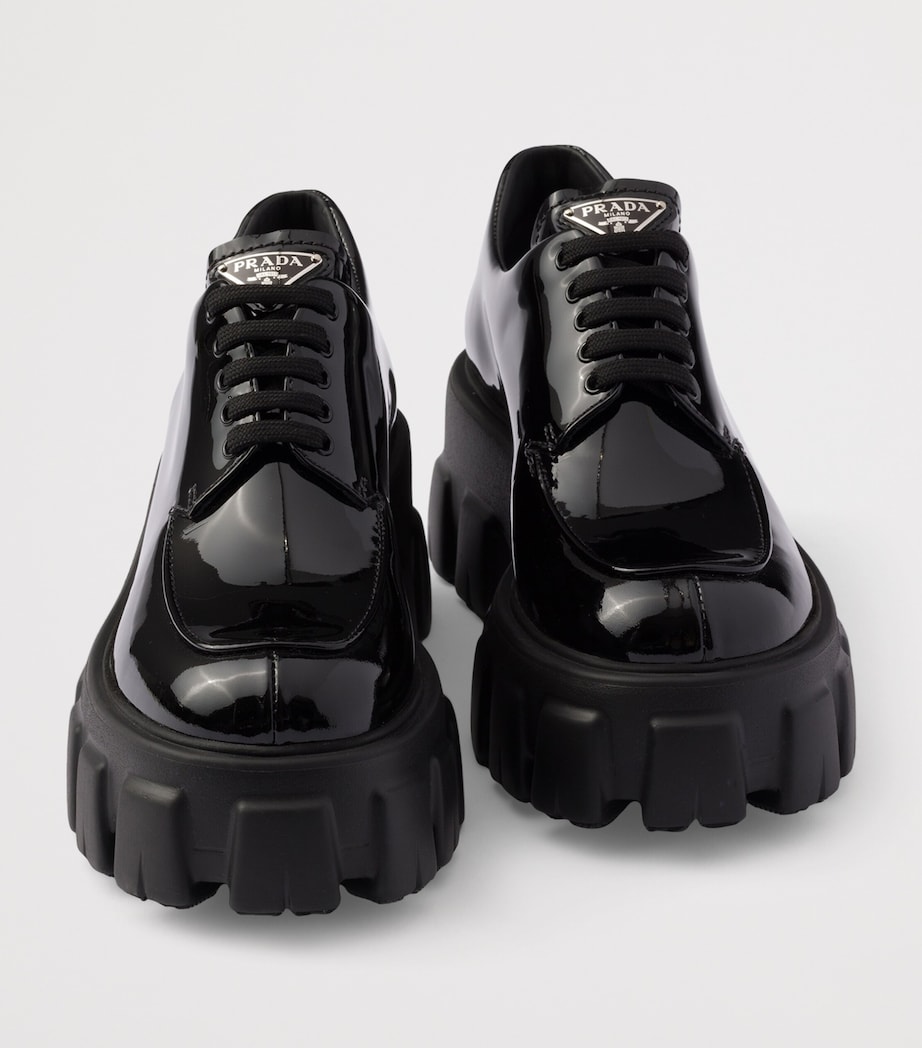 Patent Calfskin Platform Derby F0002 Image 6