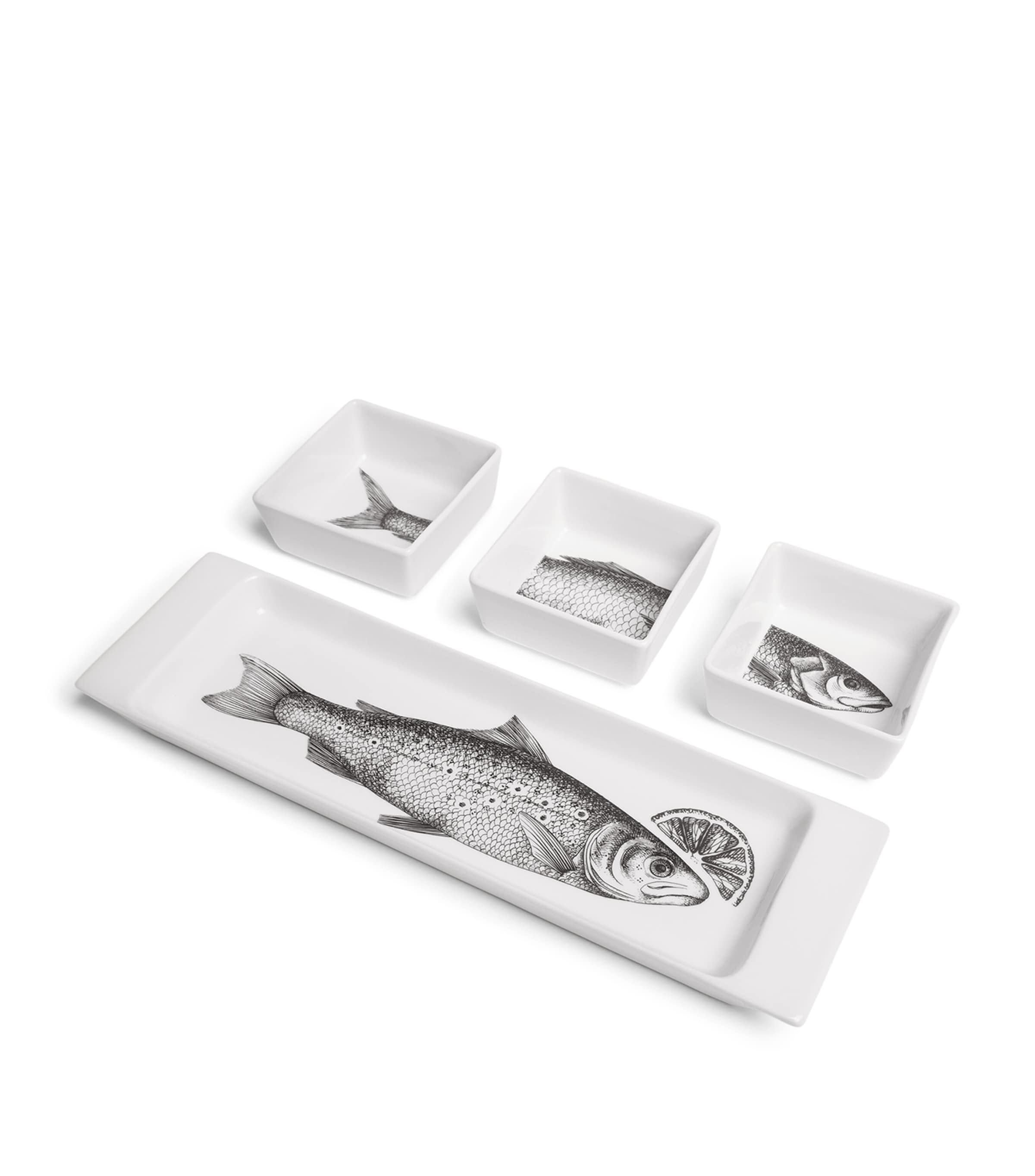 Porcelian Grande Pesci Appetizer Set MULTI Image 3