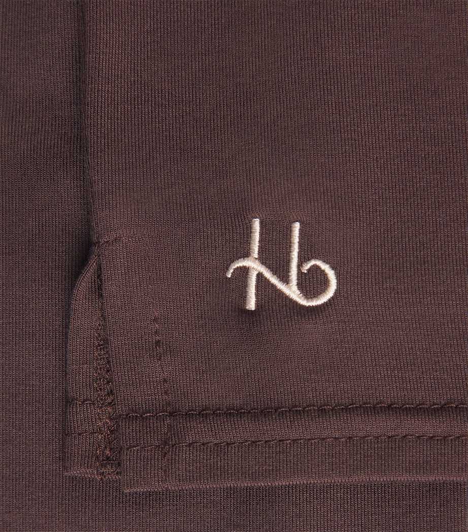Homebody Mens Long-Sleeve Lounge T-Shirt Coffee Bean Image 6