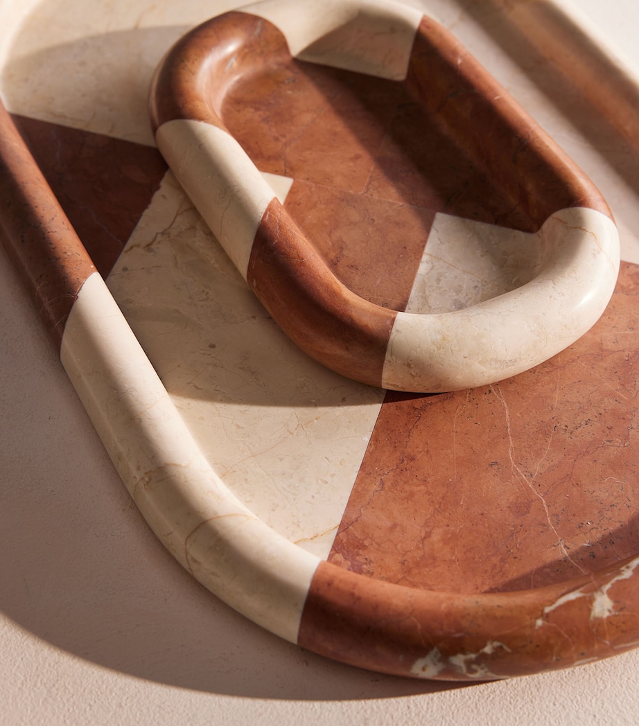 Large Marble Adley Tray (46cm) NO COLOUR Image 6