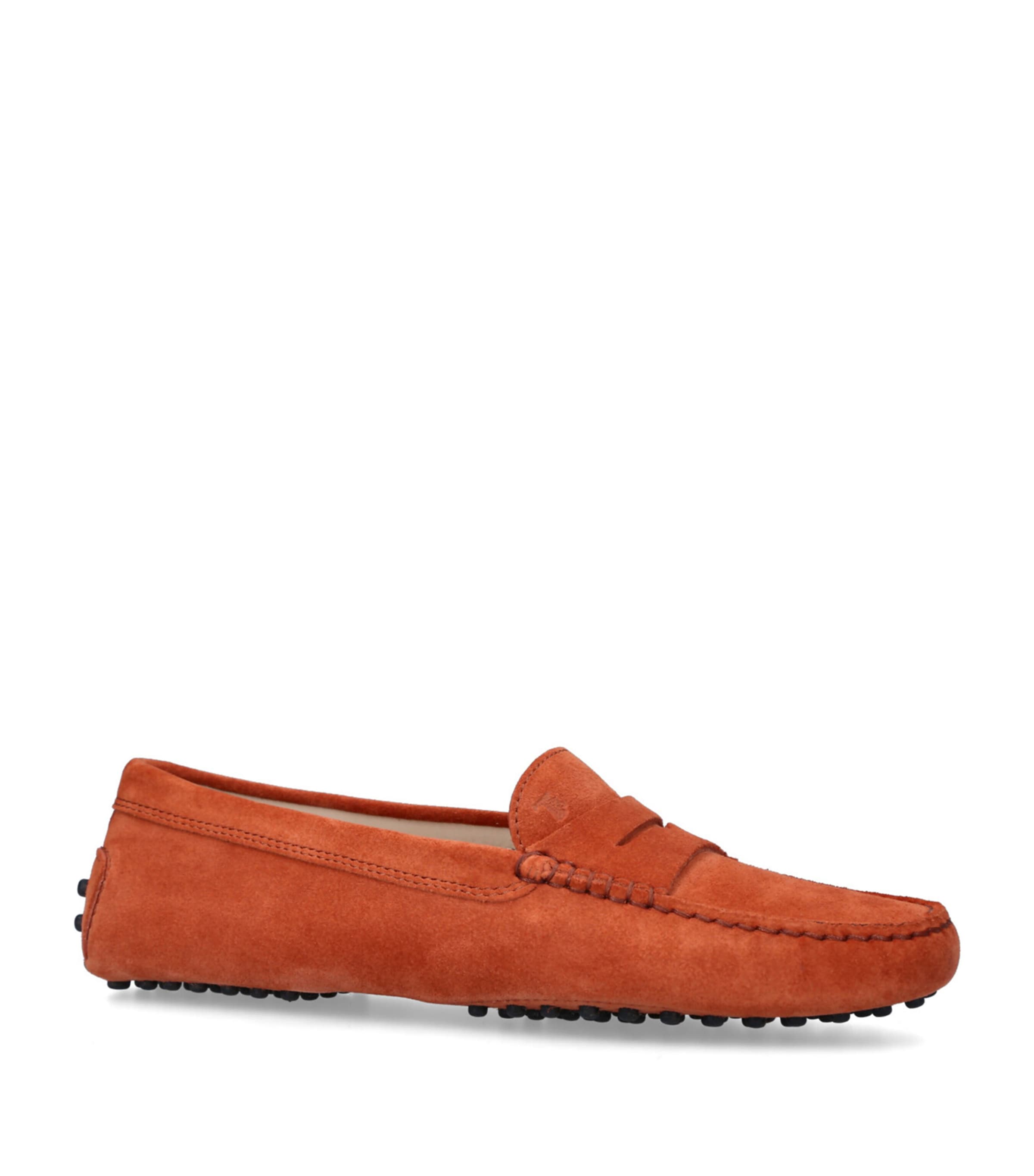 Suede Mocassino Driving Shoes ORANGE Image 3
