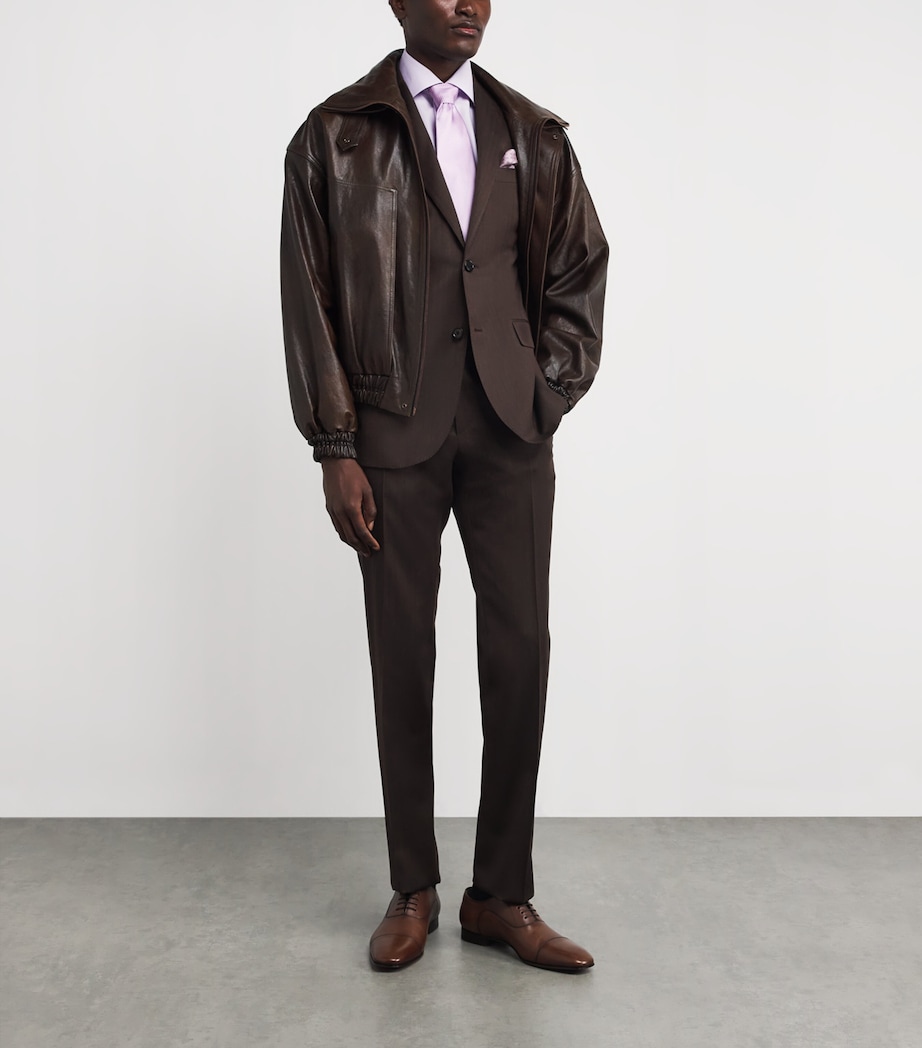 Cotton-Blend Oxford Shirt LIGHT PURPLE Image 2