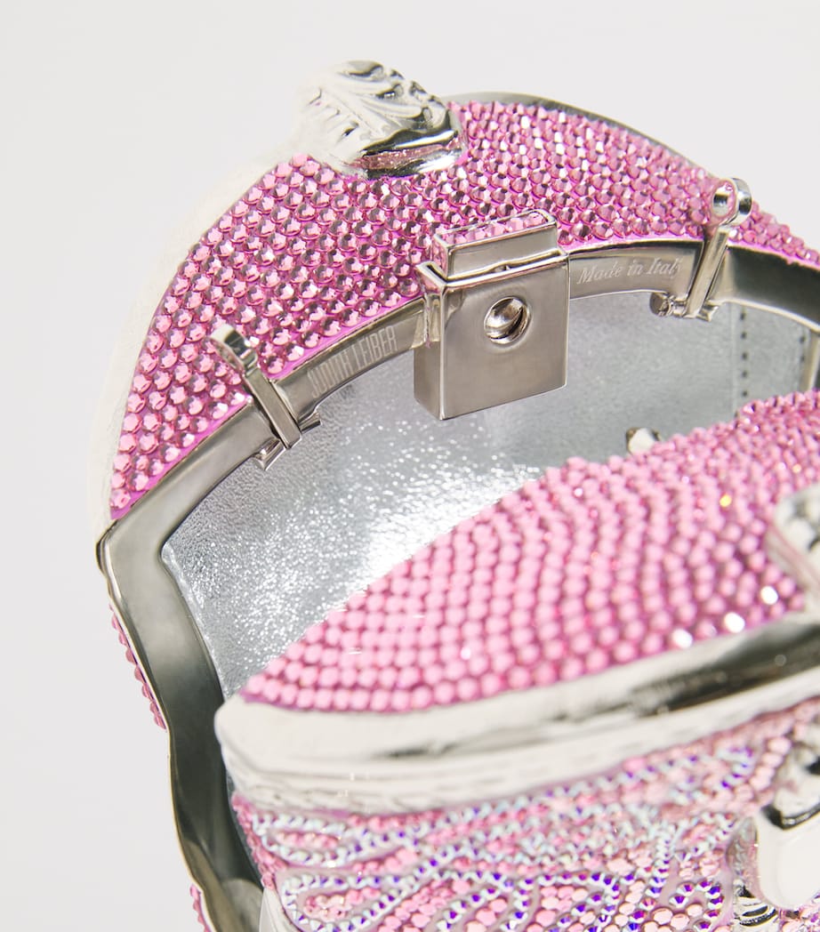 Crystal Cowboy Boot Austin Clutch Bag SLRMT ROSE MULTI Image 4