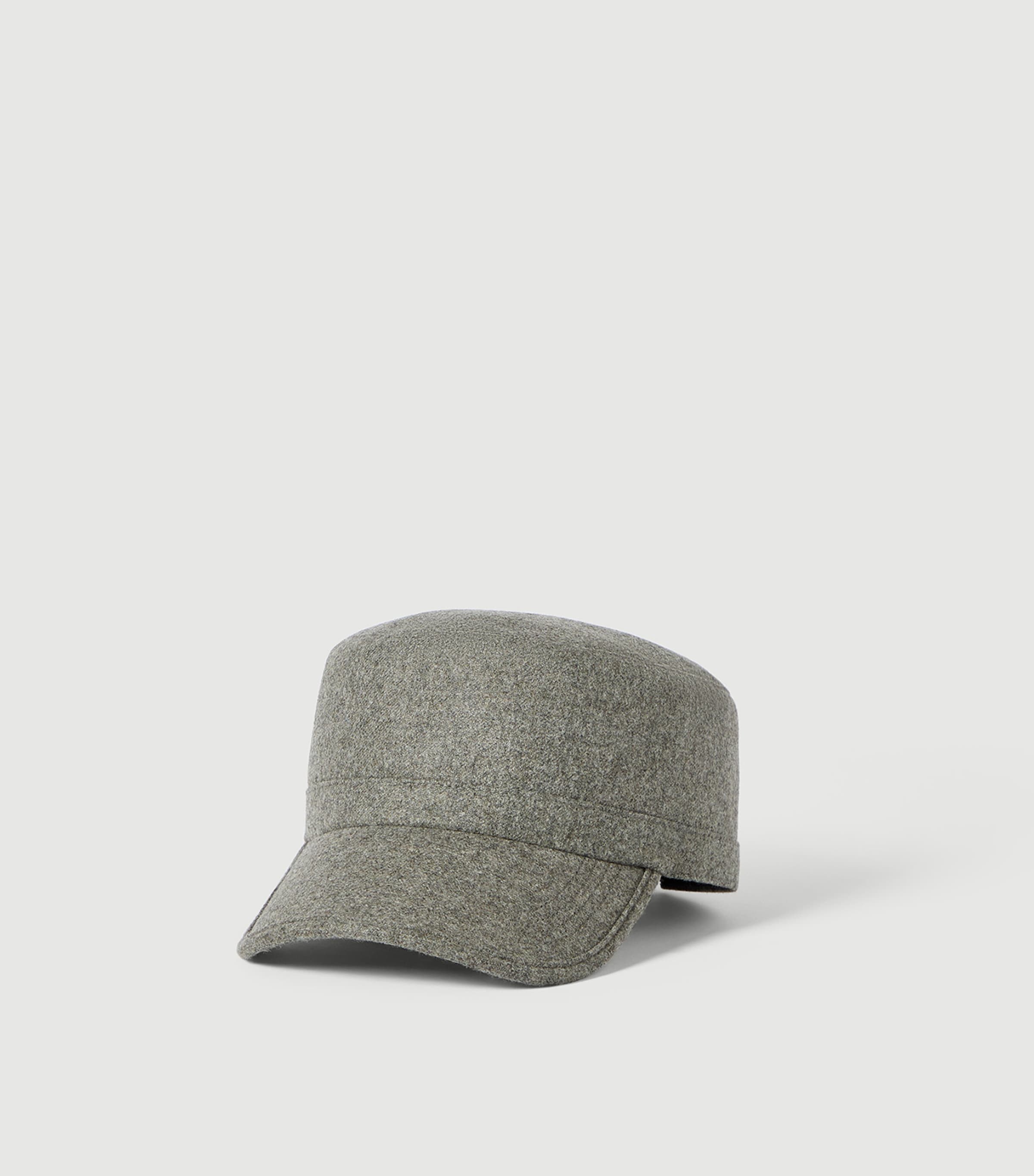 Brunello Cucinelli Virgin Wool Field Cap Army Green Image 2