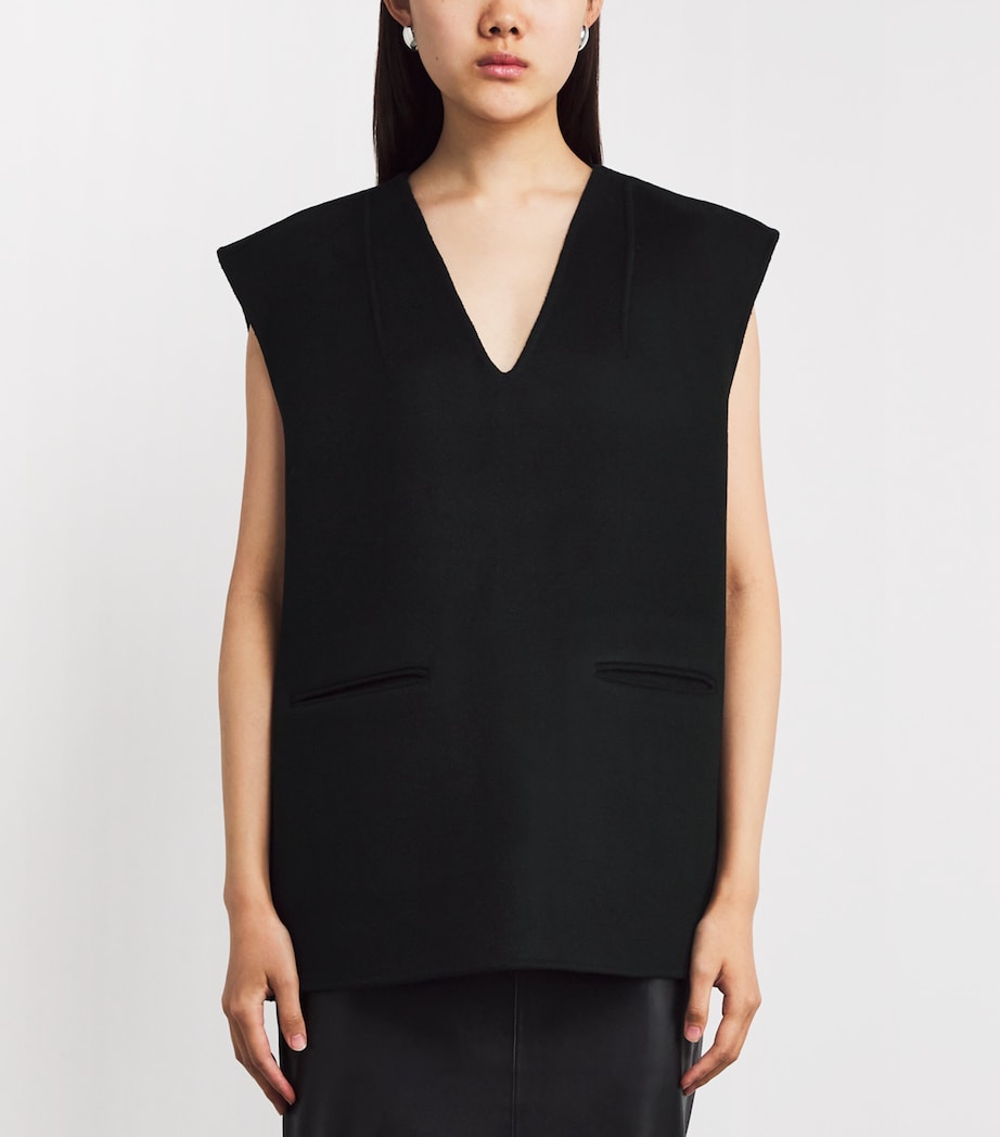 Stylein Womens Wool-Blend Tatum Vest Black Image 3