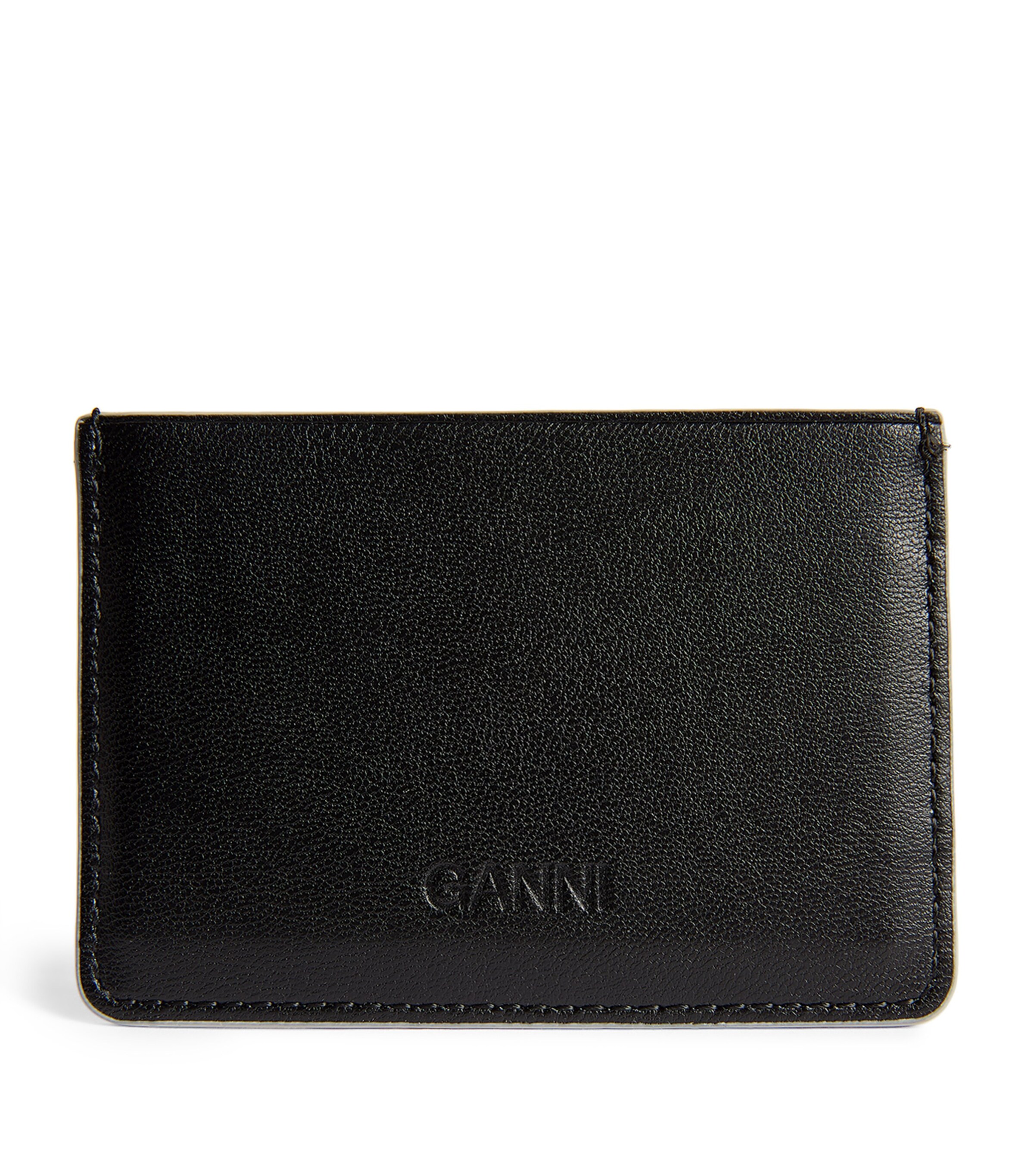 Recycled Leather Bou Card Holder BLACK 099 Image 4