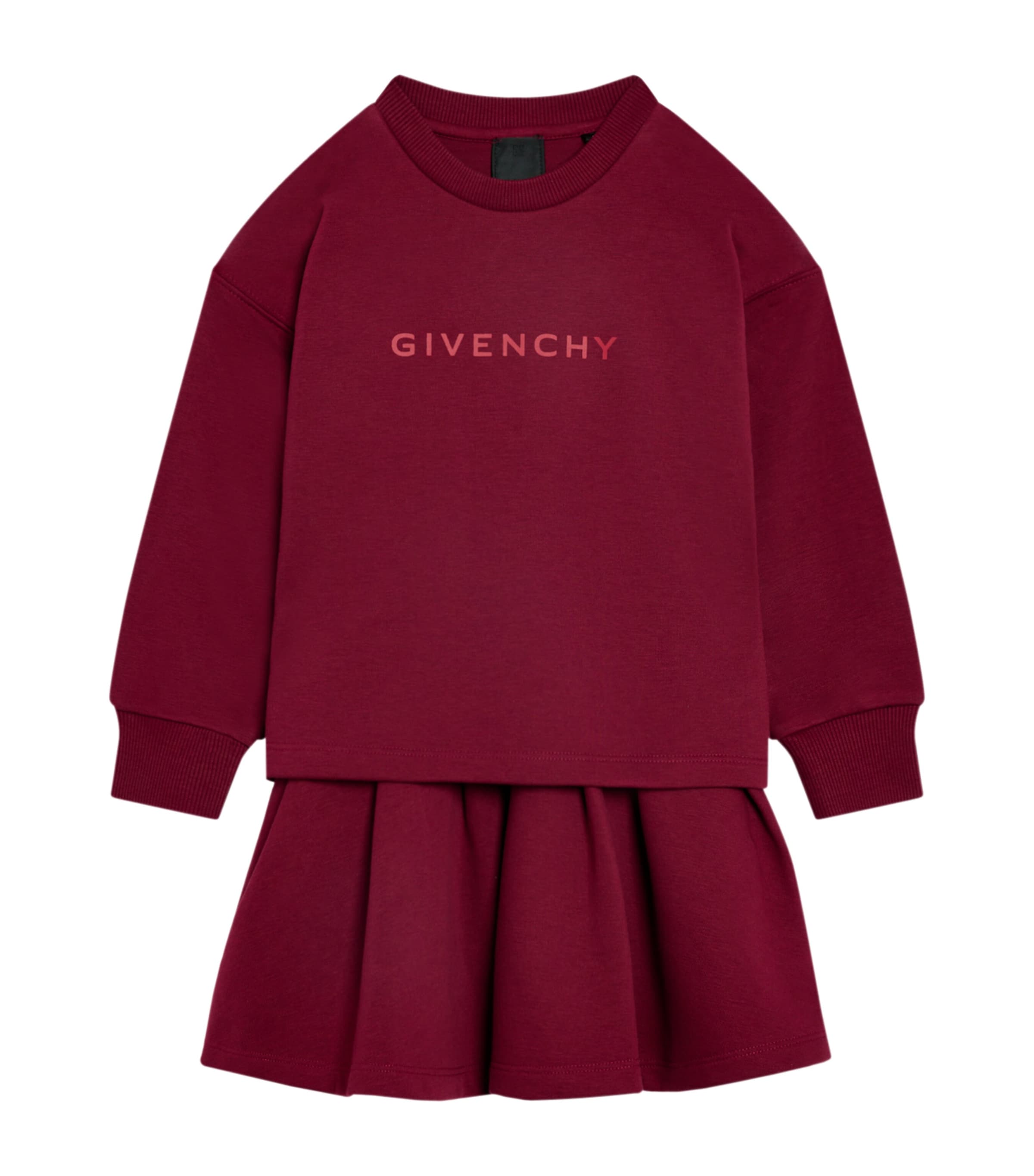 Logo Sweatshirt Dress (4-12+ Years) CRIMSON Image 1