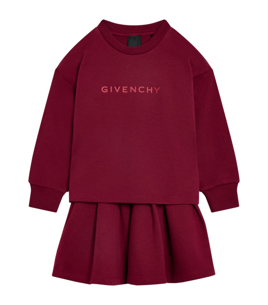 Logo Sweatshirt Dress (4-12+ Years) CRIMSON Image 1