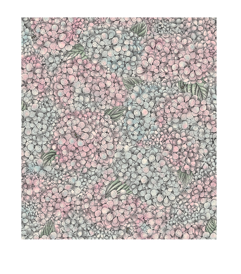 Cole & Son x Fornasetti Ortensia Wallpaper Roll Pink & Blue Image 1