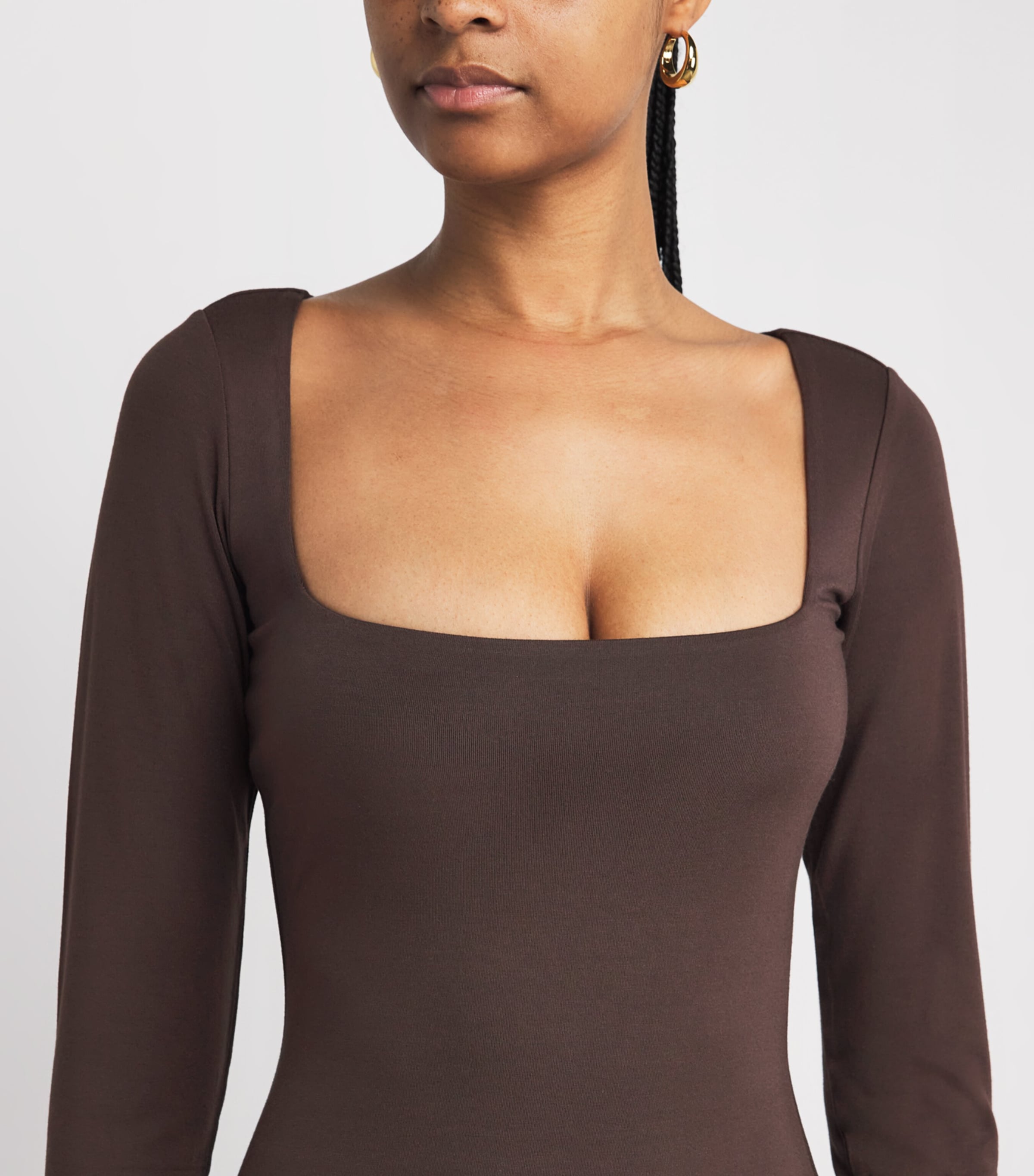Smooth Layers Midi Dress ESPRESSO Image 6