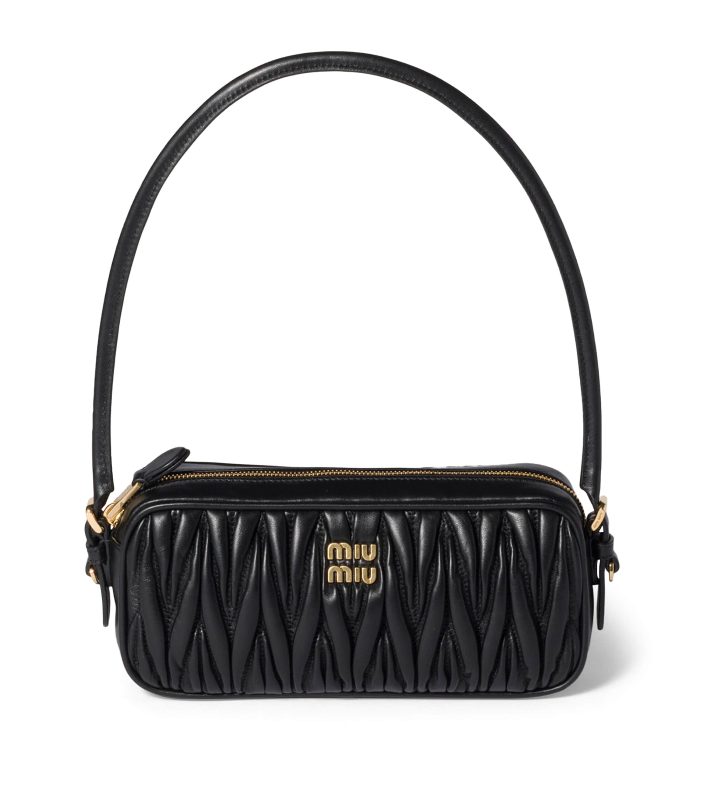 Matelassé Nappa Leather Pouch