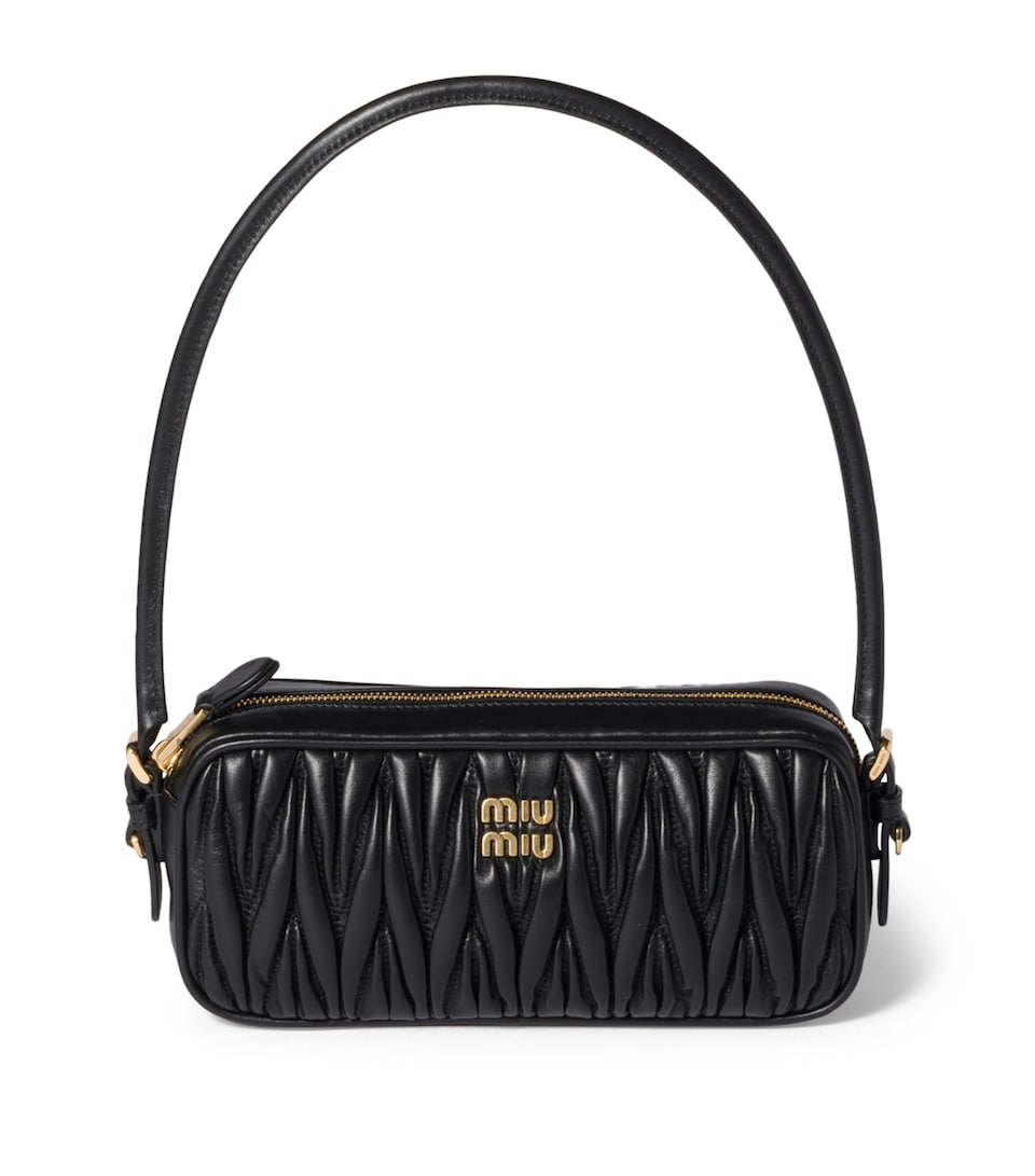 Matelassé Nappa Leather Pouch