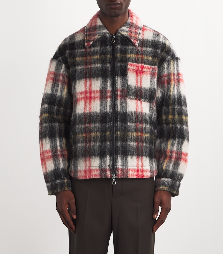 Wool-Blend Check Overshirt RED/BLACK CHECK 500 Image 3