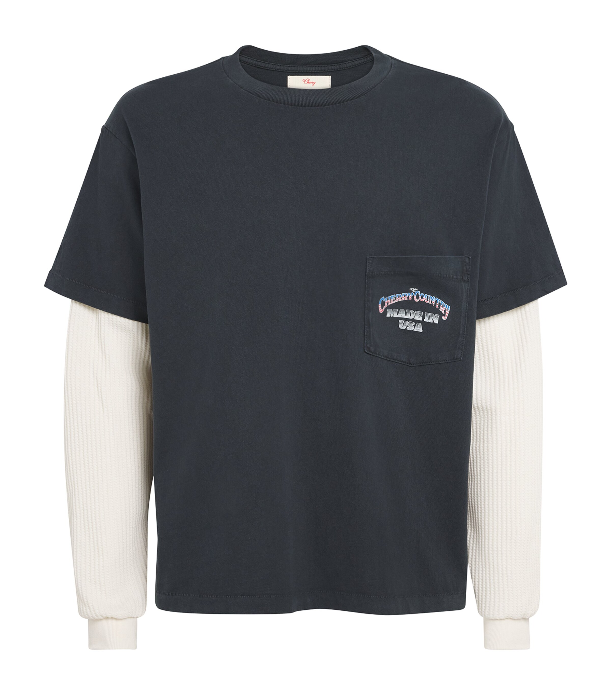 Cherry Los Angeles Mens Cotton Country Road T-Shirt Vintage Black Image 1
