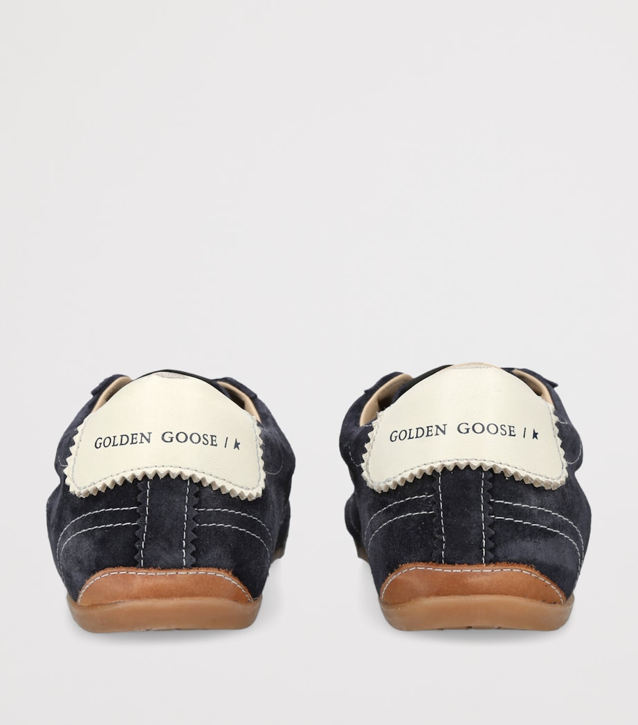 Golden Goose Suede-Leather True Star Sneakers Navy Image 2