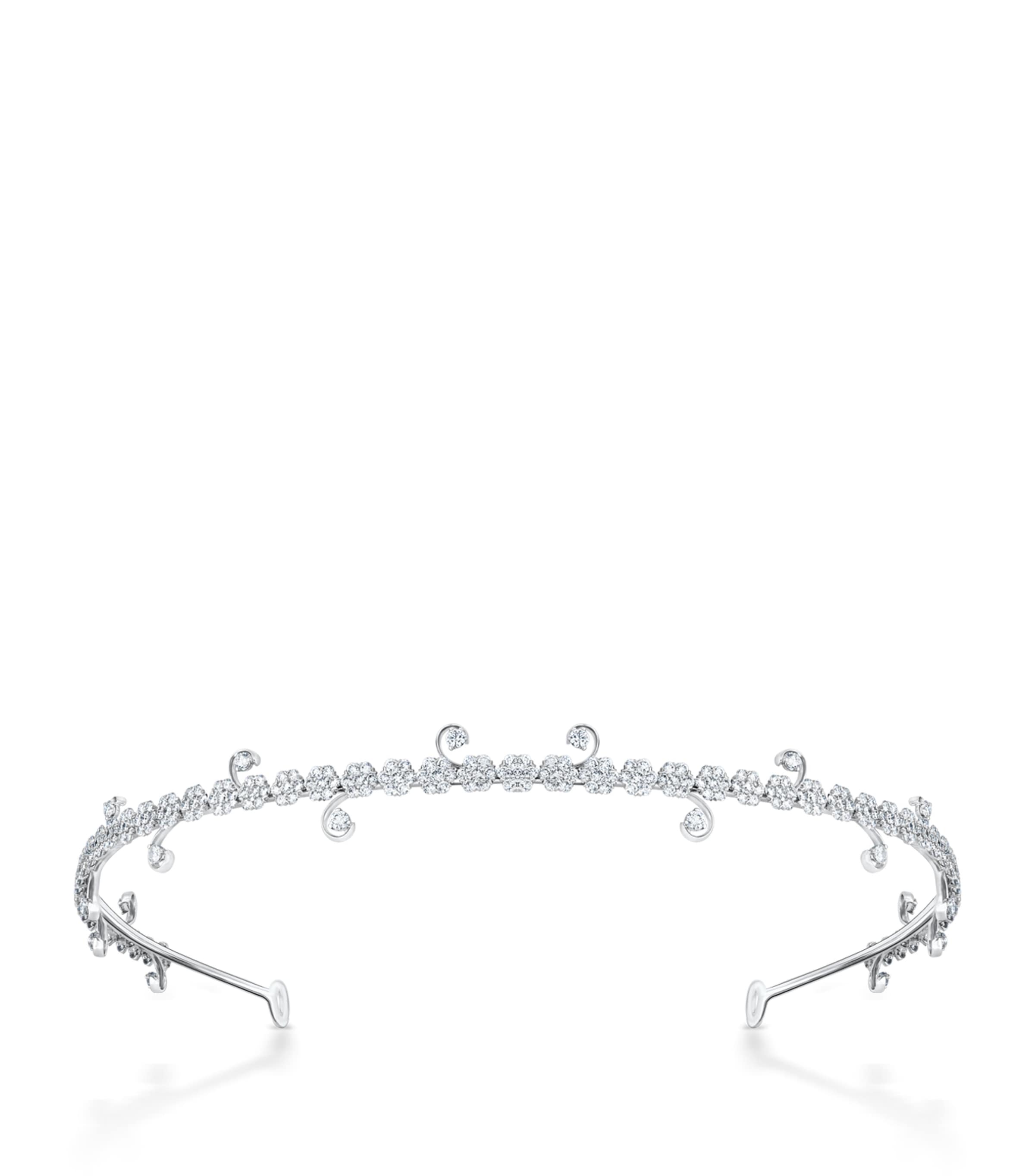 White Gold Le Jardin Tiara GREEN Image 1