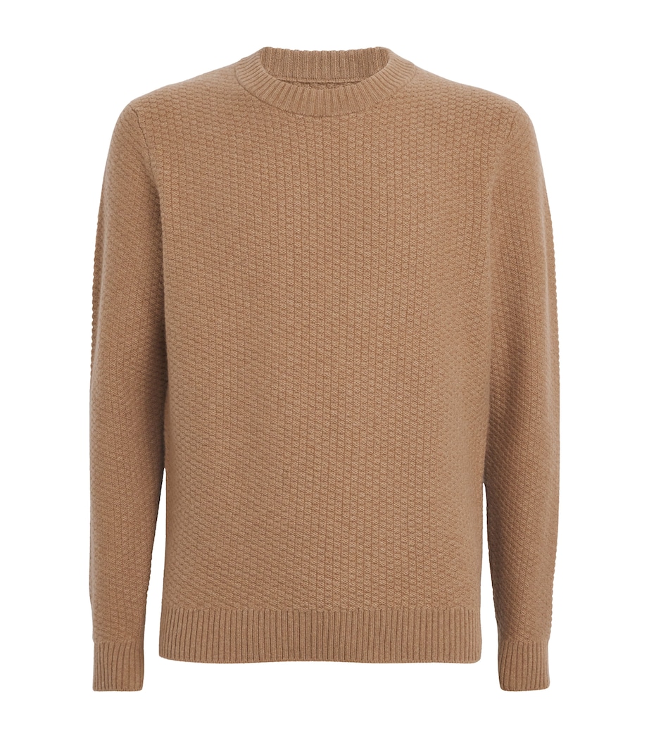 Cashmere Textured Sweater LLAMA Image 1