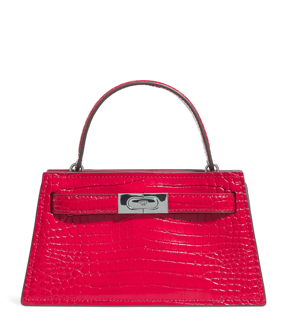 Mini Croc Leather Lee Radziwill Top-Handle Bag RED SKY 600 Image 1