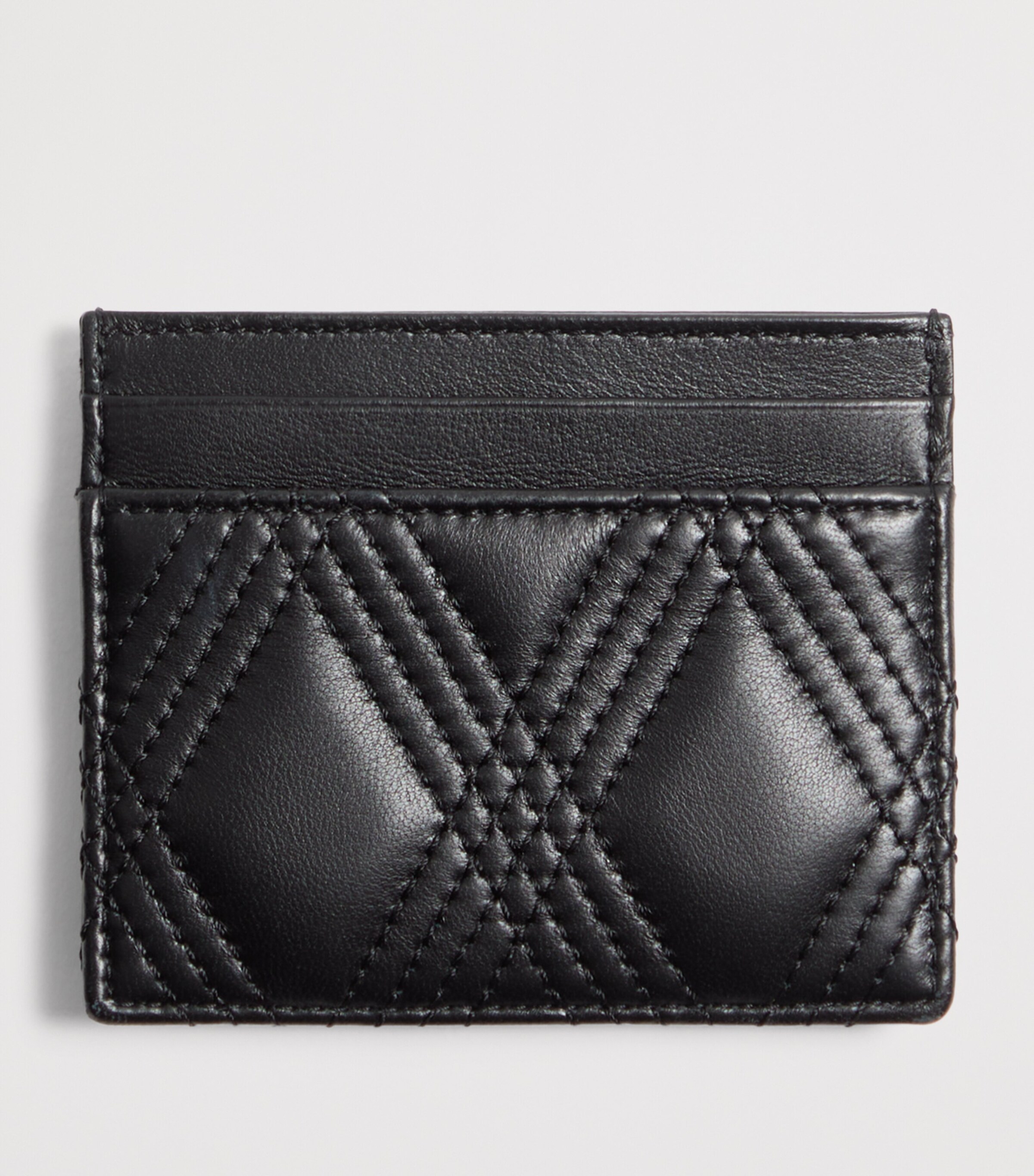 Valentino Garavani Black Leather Quiltie 67 Card Holder | Harrods US