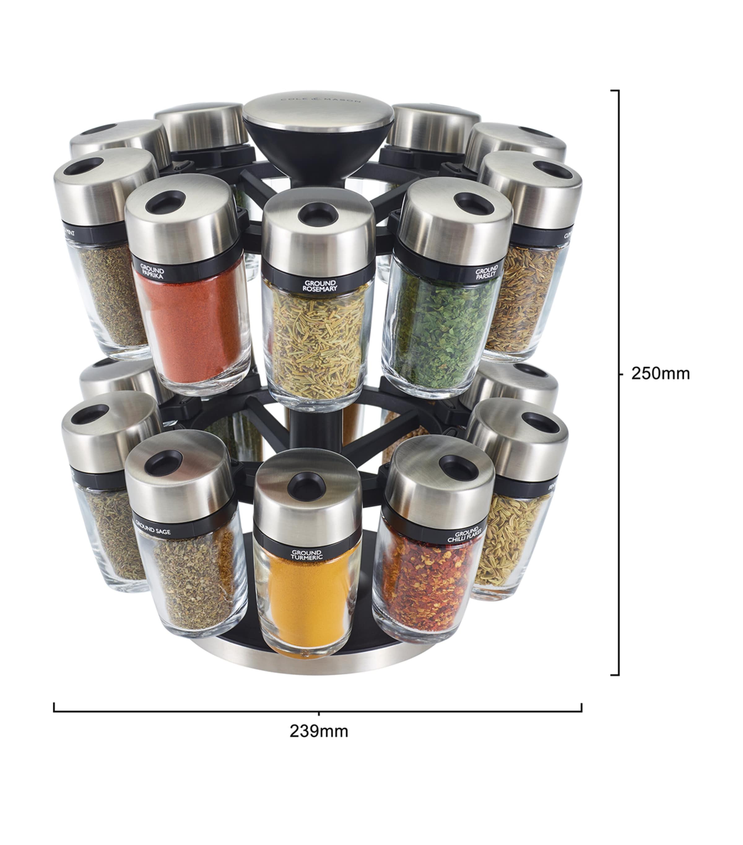 Cole & Mason Cambridge Herb and Spice Carousel Rack Image 3