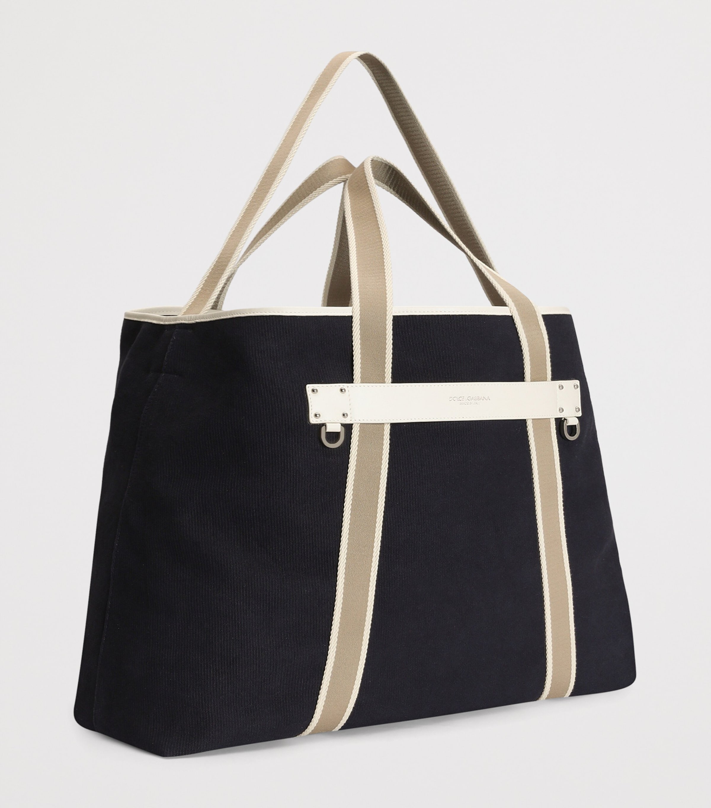 Dolce&Gabbana Cotton-Leather Tote Bag Multicolour Image 3