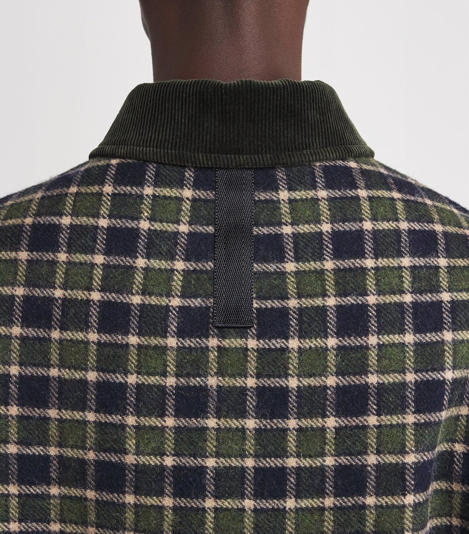 x Filson Cotton-Wool Check Utility Jacket BEIGE X NVY/GRN Image 6