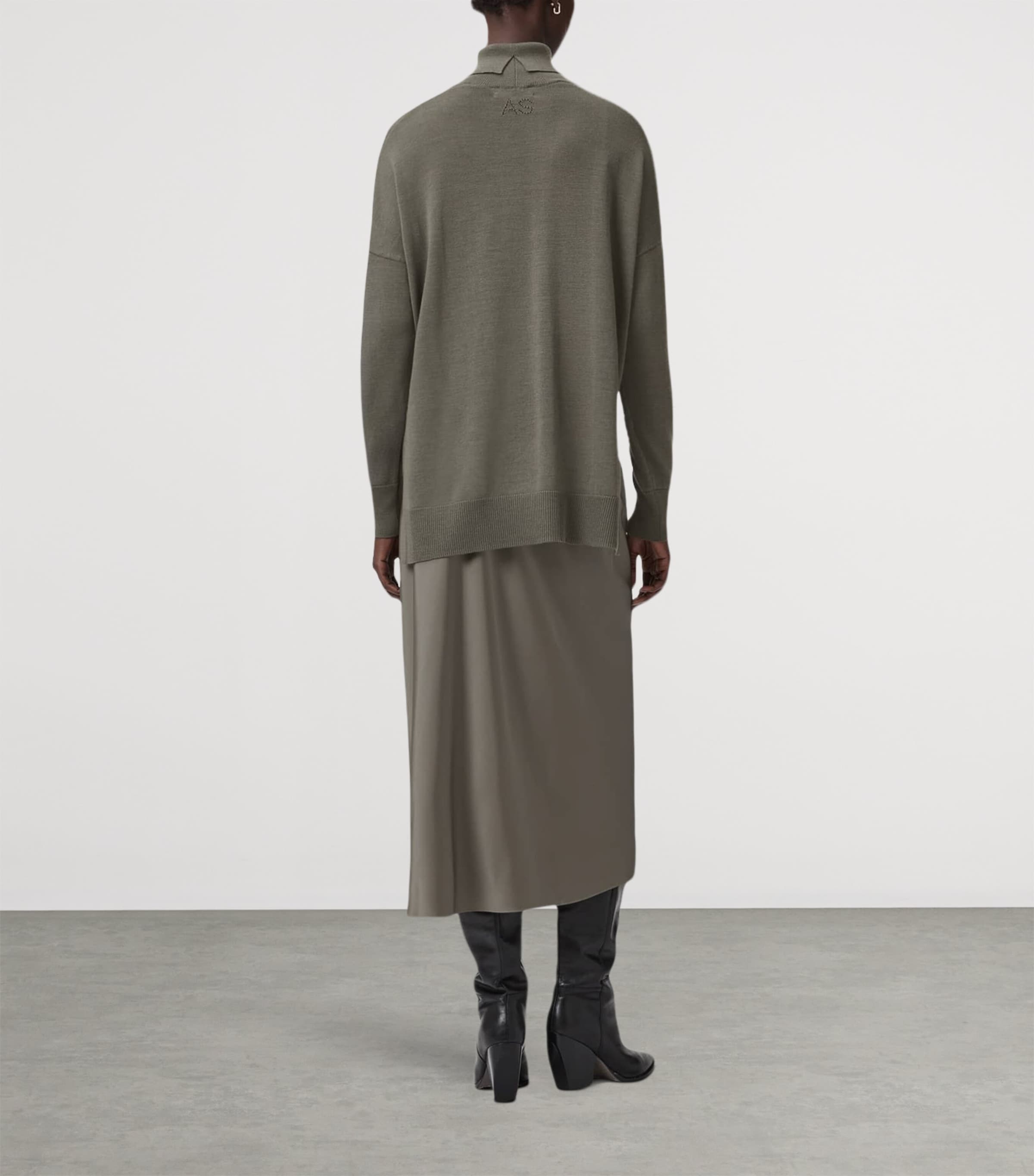 Juno 2-in-1 Midi Dress LIGHT KHAKI Image 5