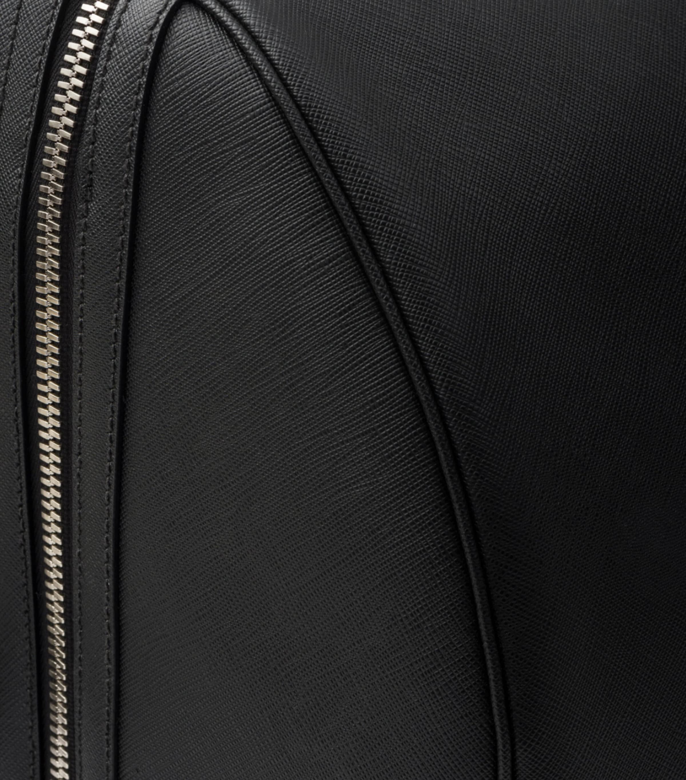 Prada Saffiano Leather Travel Bag Black Image 7