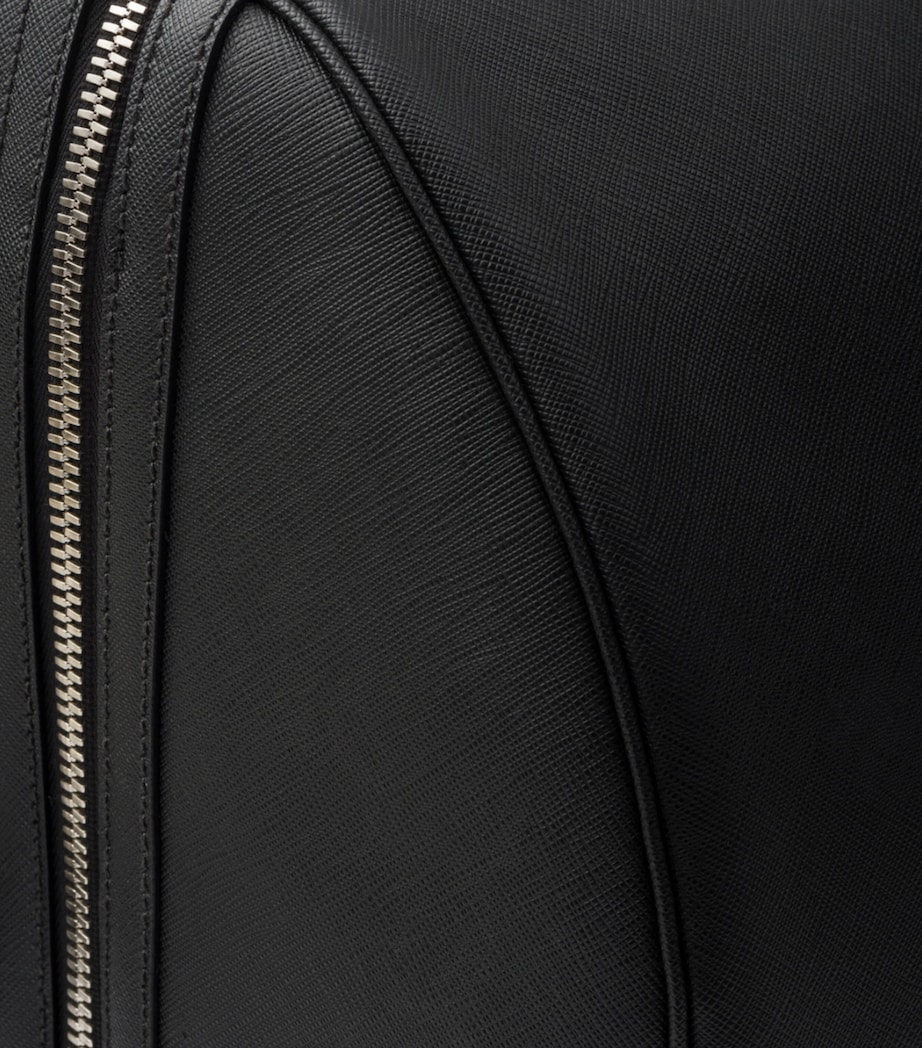 Prada Saffiano Leather Travel Bag Black Image 7