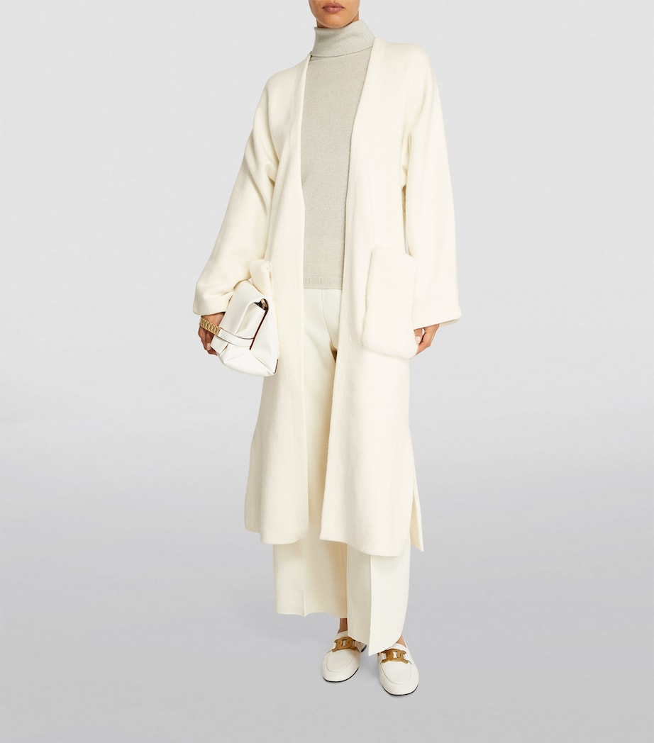 Mink-Pocket Wrap-Around Coat C11 Image 2