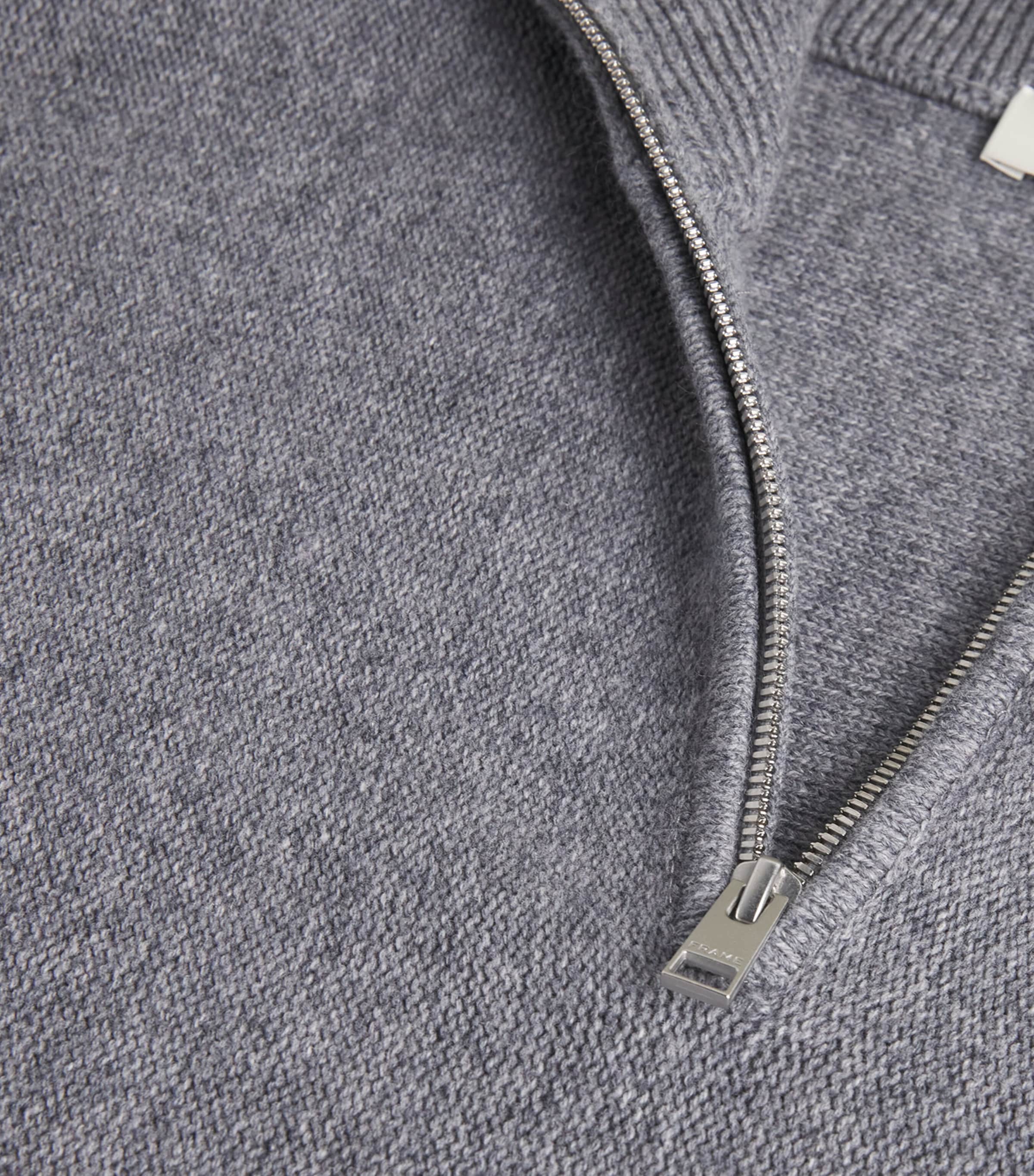 Wool-Cotton Half-Zip Sweater GRYM Image 5