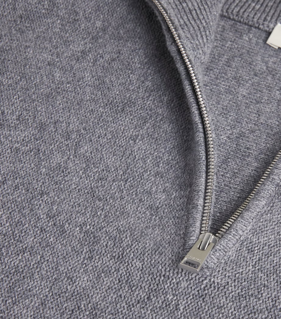 Wool-Cotton Half-Zip Sweater GRYM Image 5