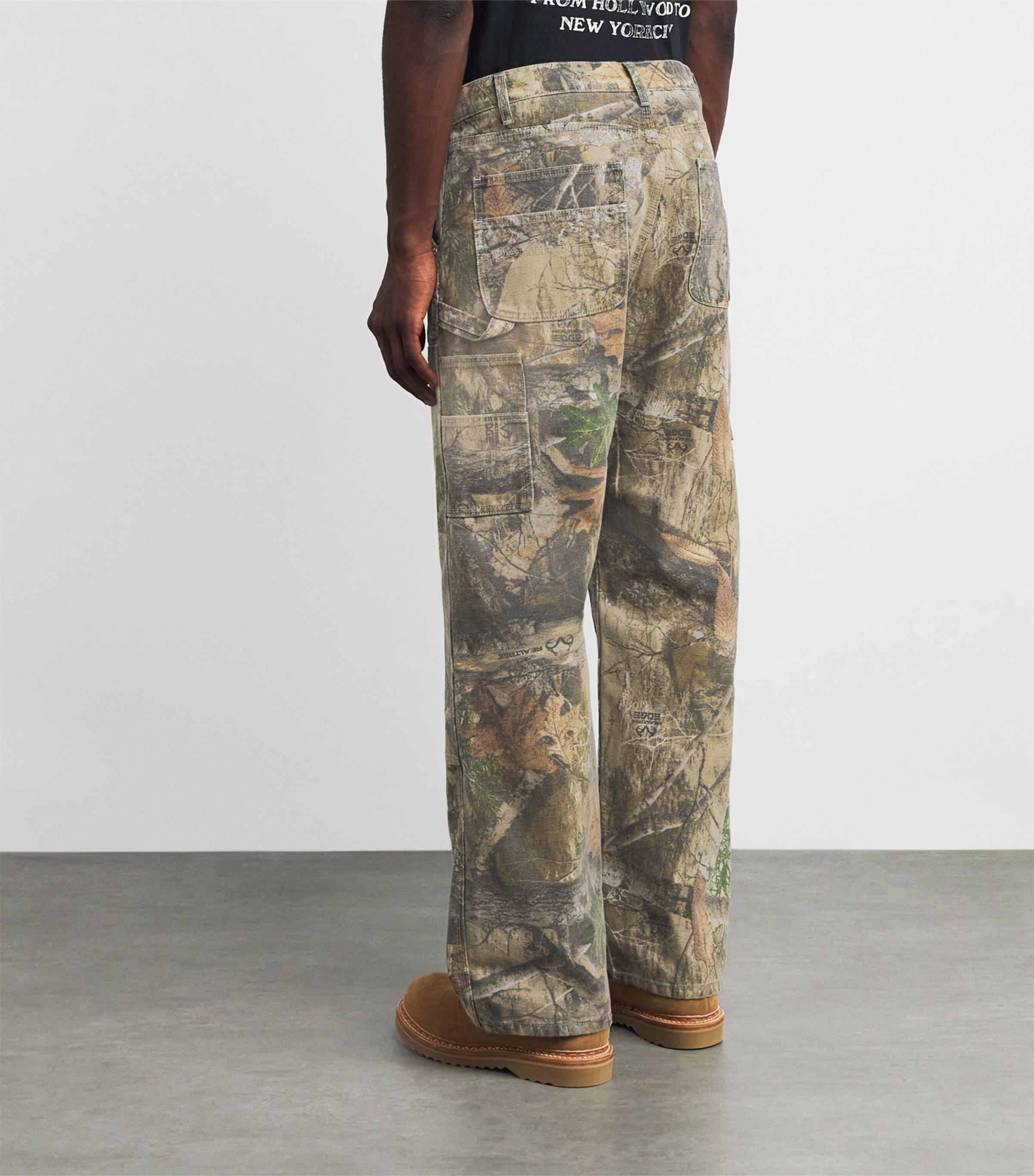 Realtree Camouflage Double-Knee Carpenter Trousers MOSSY OAK STONE Image 4