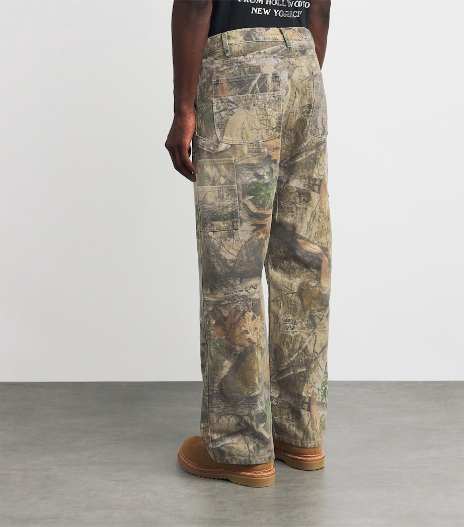 Realtree Camouflage Double-Knee Carpenter Trousers MOSSY OAK STONE Image 4