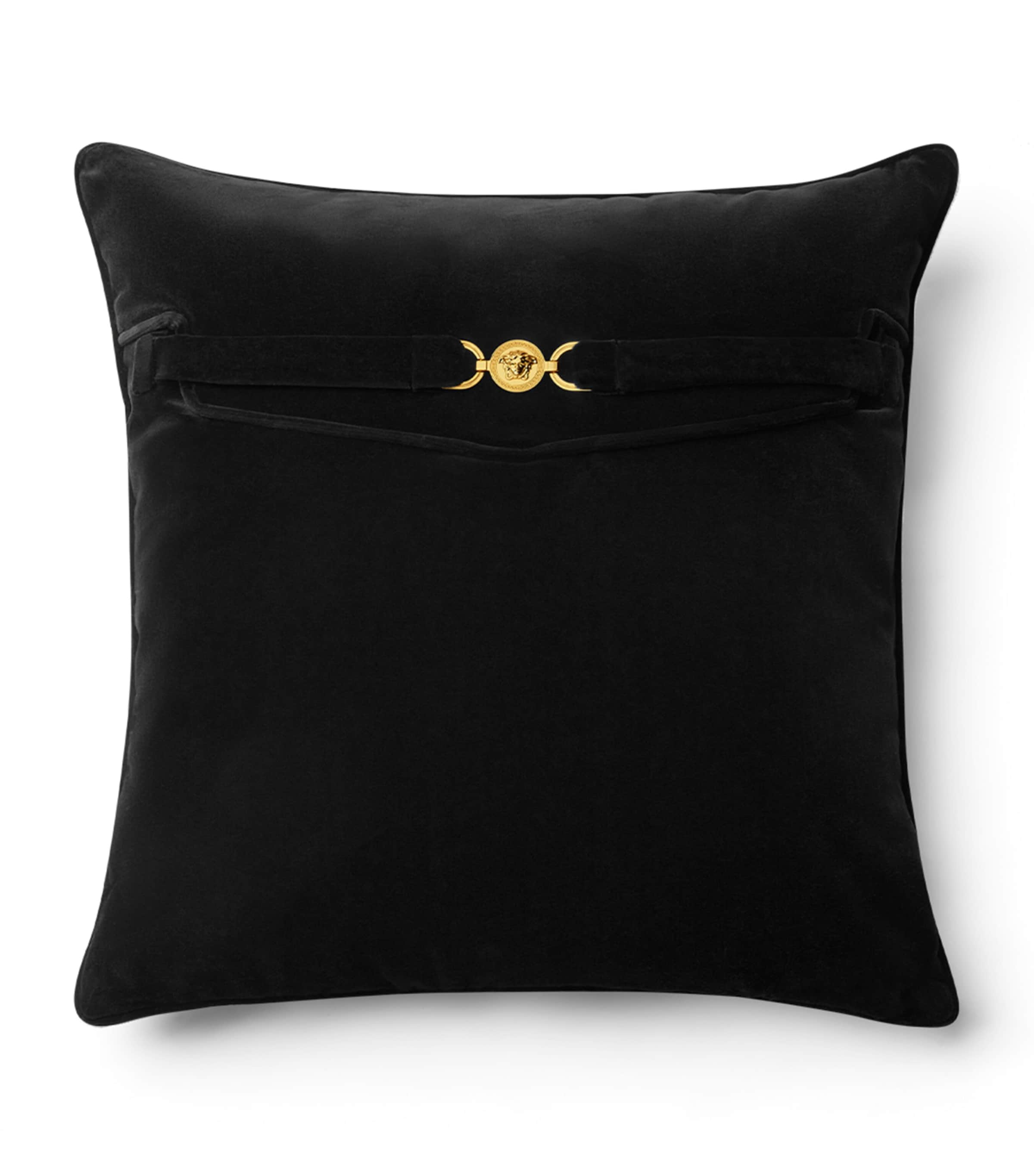 Versace Velvet Medusa '95 Cushion In Black