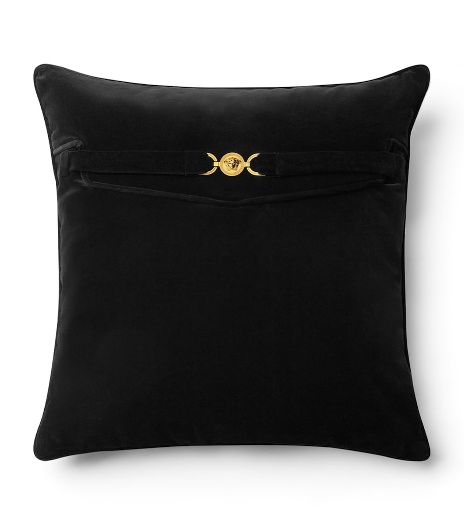 Versace Velvet Medusa '95 Cushion (45cm x 45cm) Black Image 1