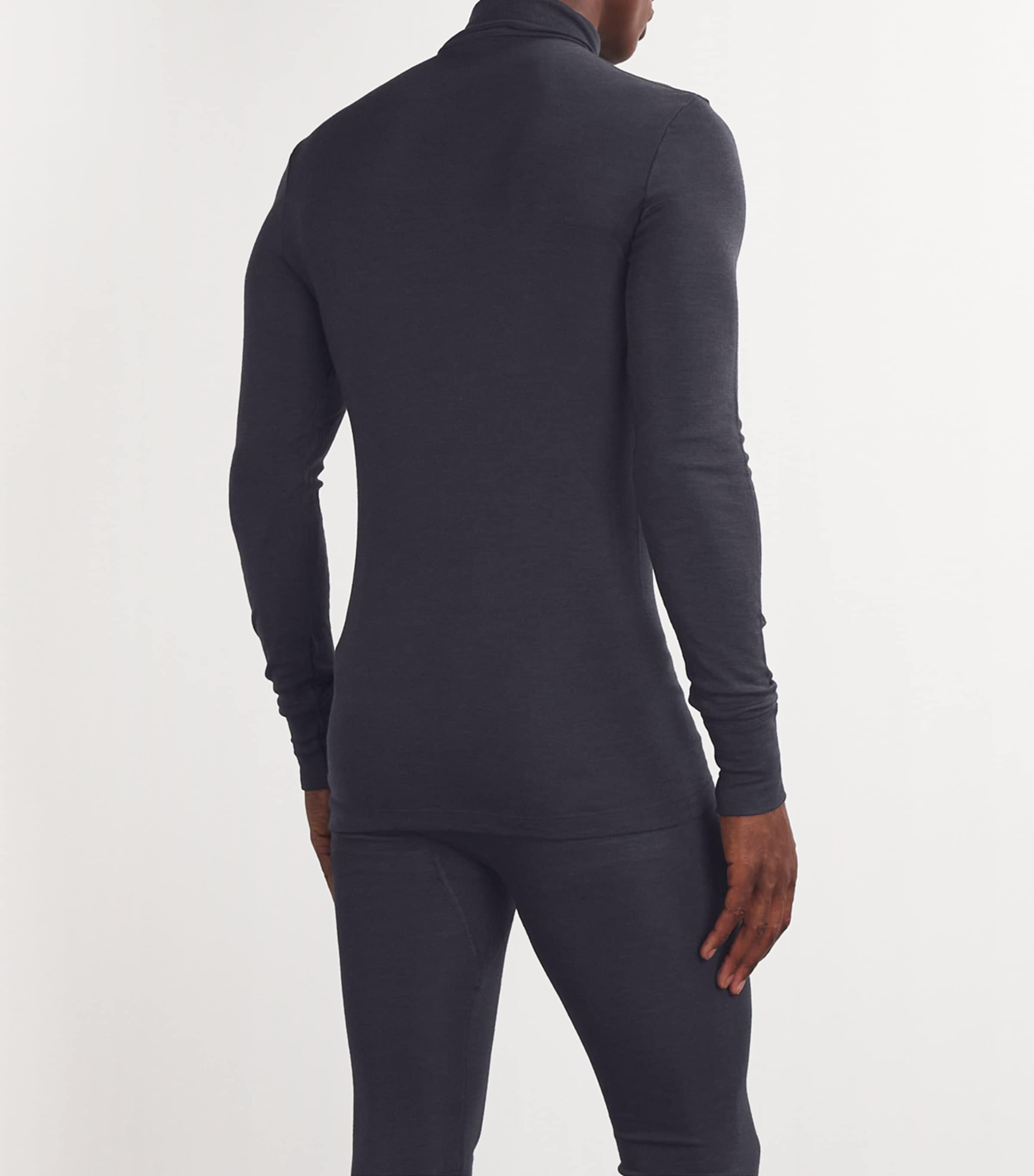 Wool-Silk Thermal Sweater 0176/ANTHRACITE Image 4