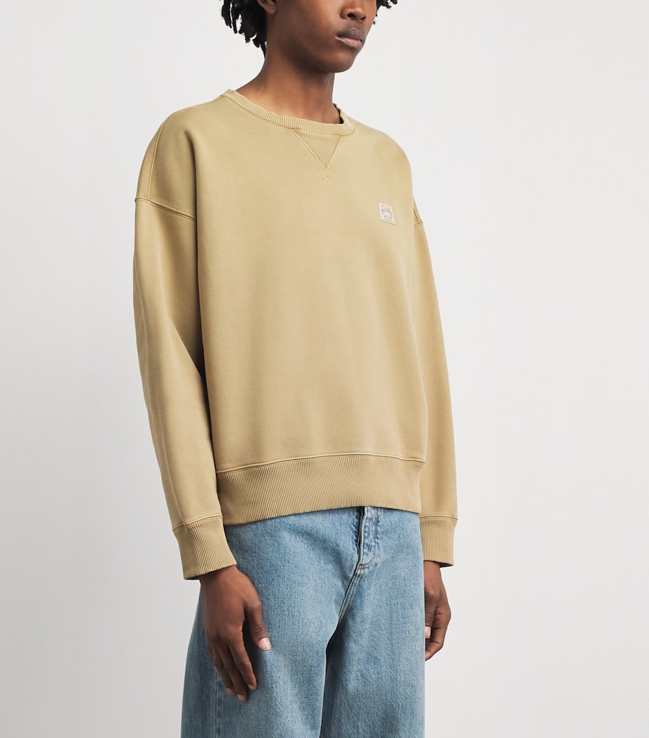 Polo Ralph Lauren Mens Cotton Polo Country Sweatshirt Beige Khaki Image 4