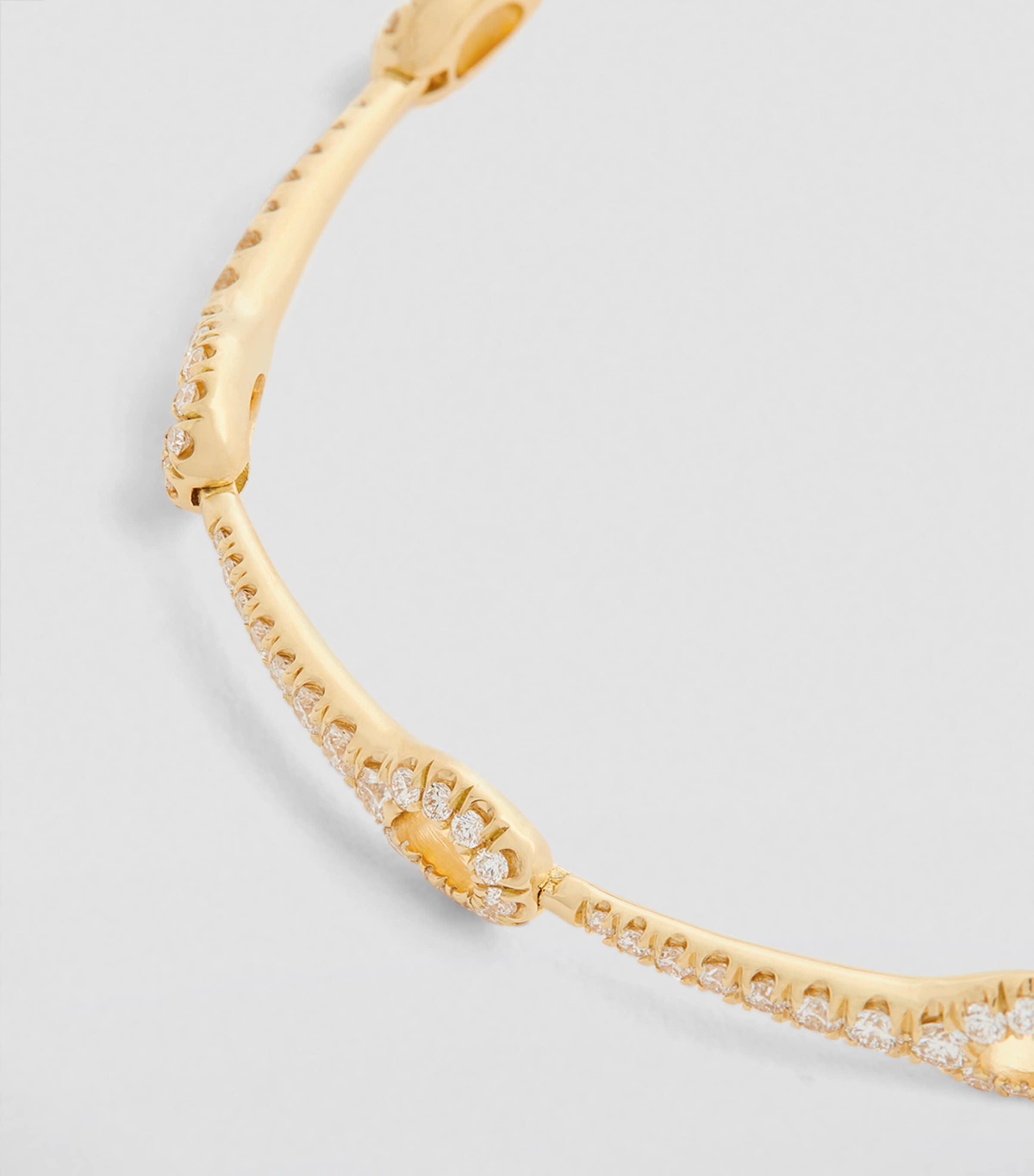 Melissa Kaye Yellow Gold and Diamond Lola Needle Bracelet Yellow Gold Image 3