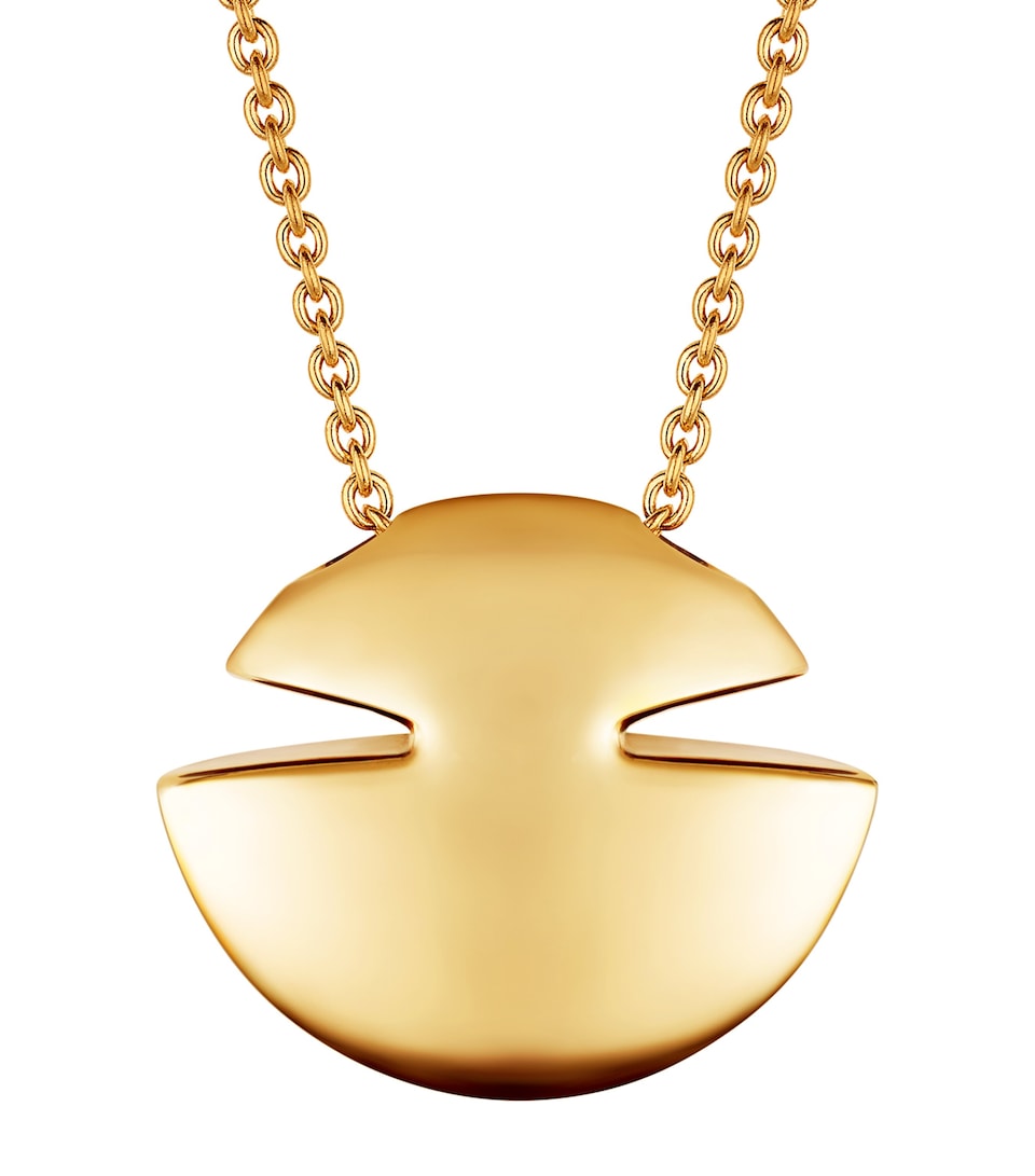 Yellow Gold Cabochon Necklace