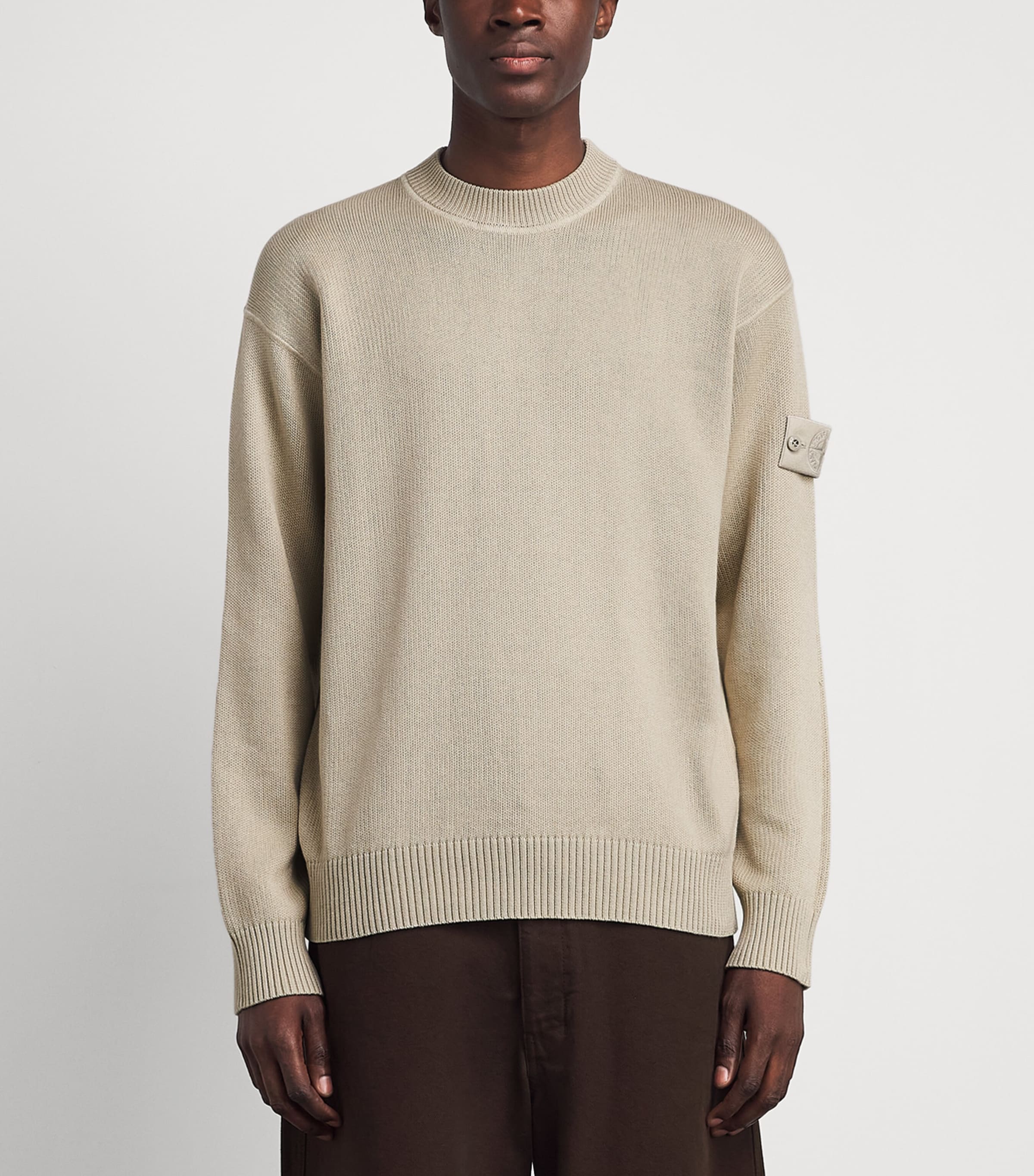 Stone Island Mens Cotton-Cashmere Ghost Sweater Image 4