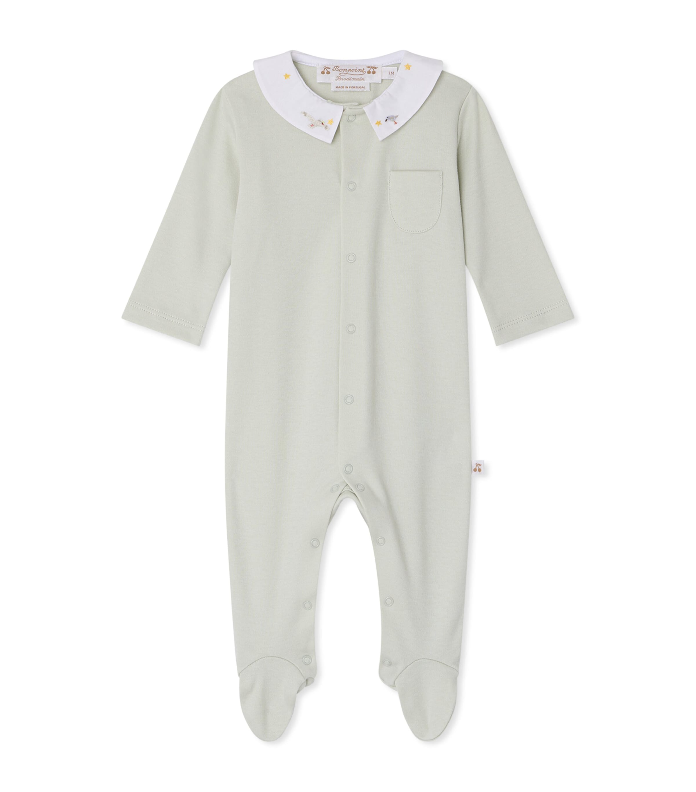 Bonpoint Cotton All-In-One (1-18 Months) Vert Celadon Image 1