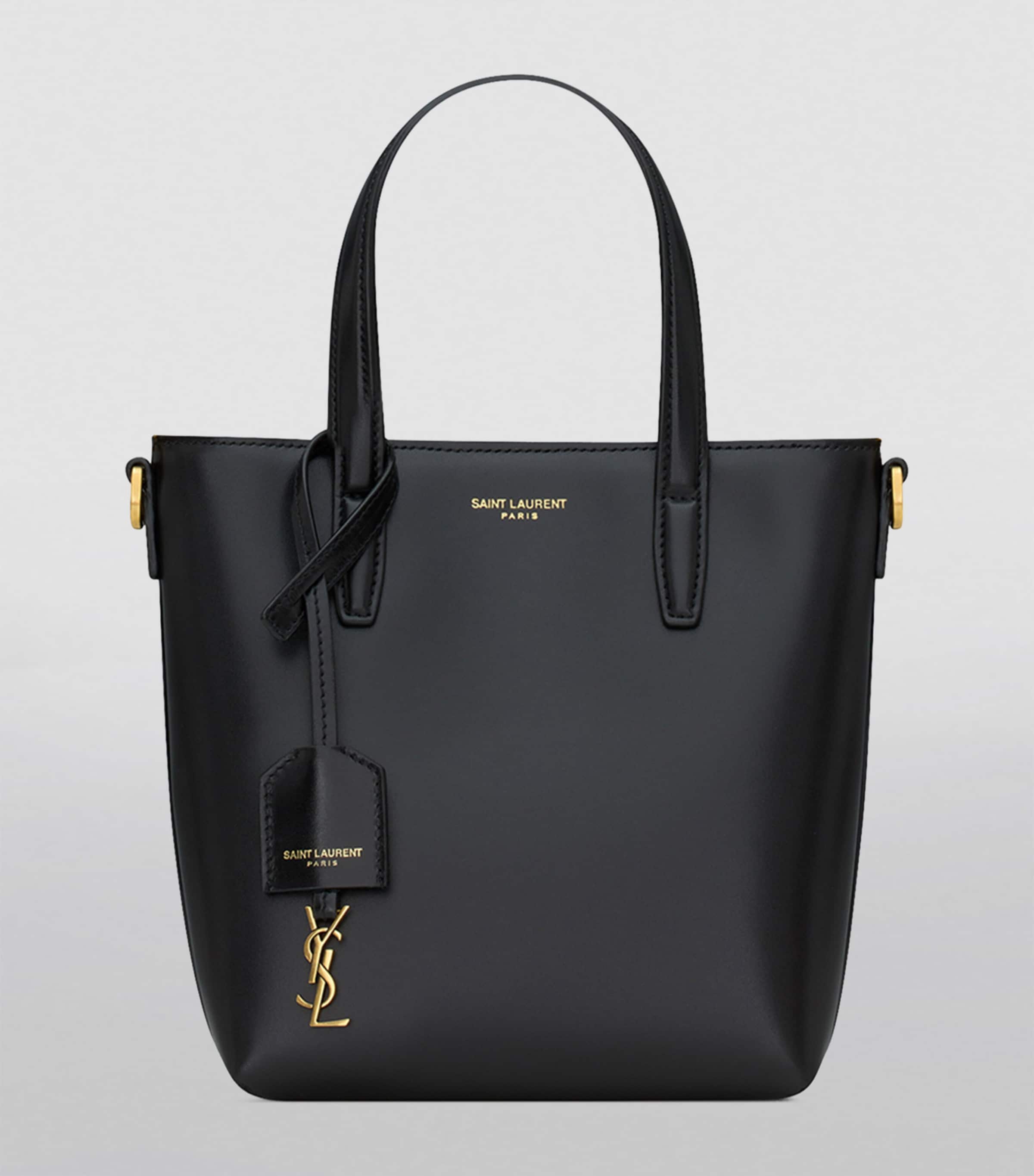 Saint Laurent Mini Leather Tote Bag Image 3