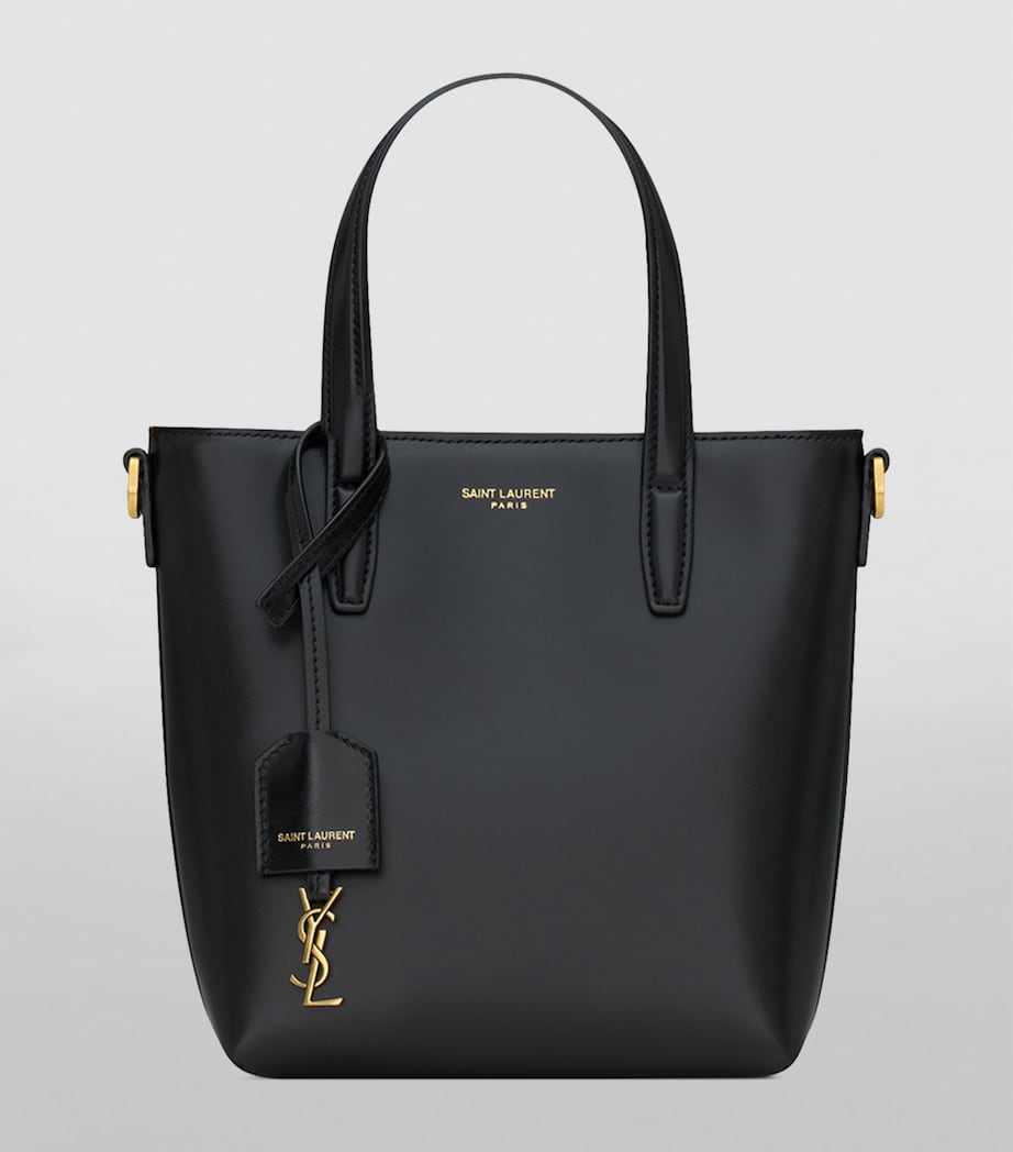 Saint Laurent Mini Leather Tote Bag Image 3