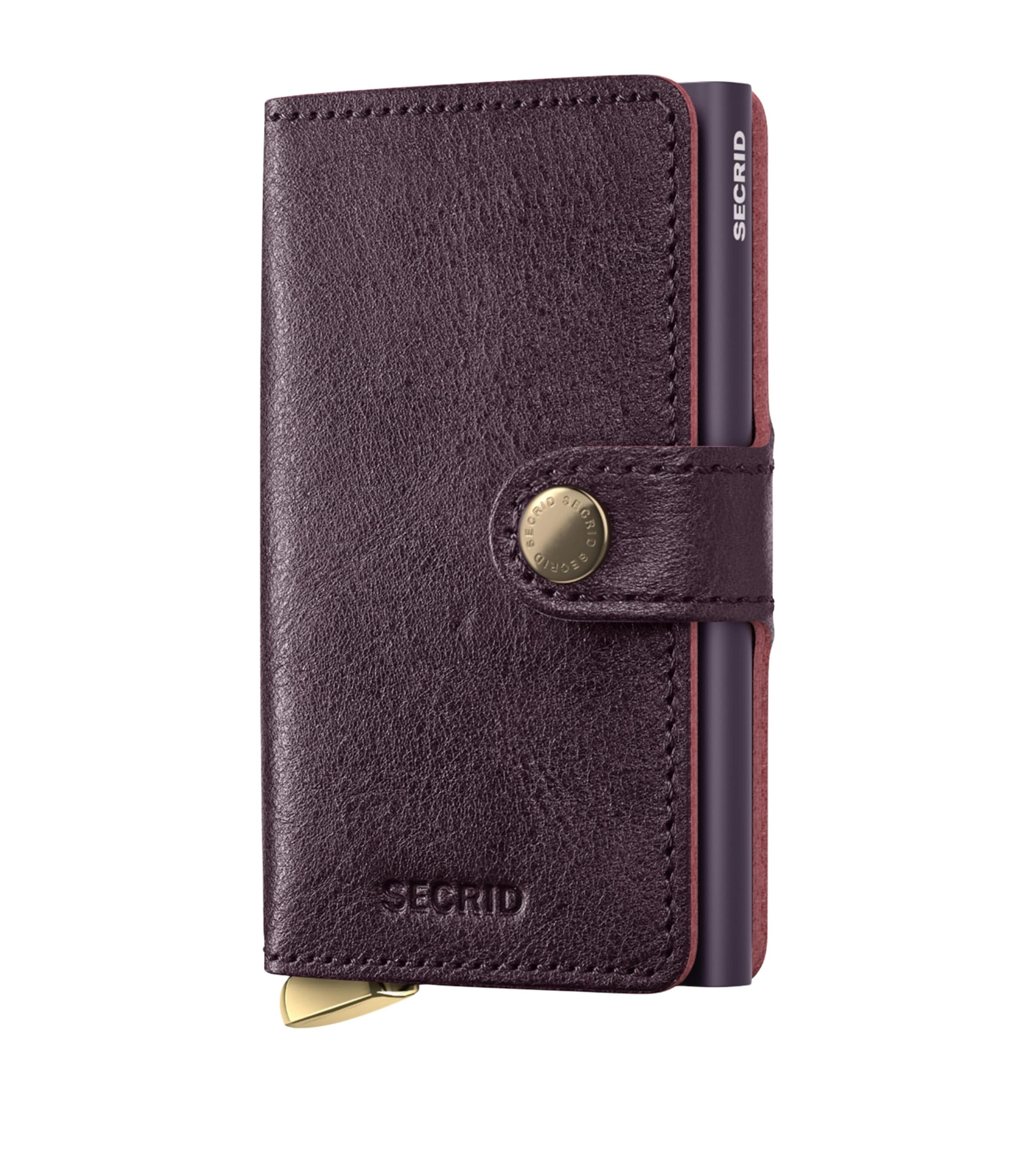 Secrid Basco Leather Miniwallet In Brown