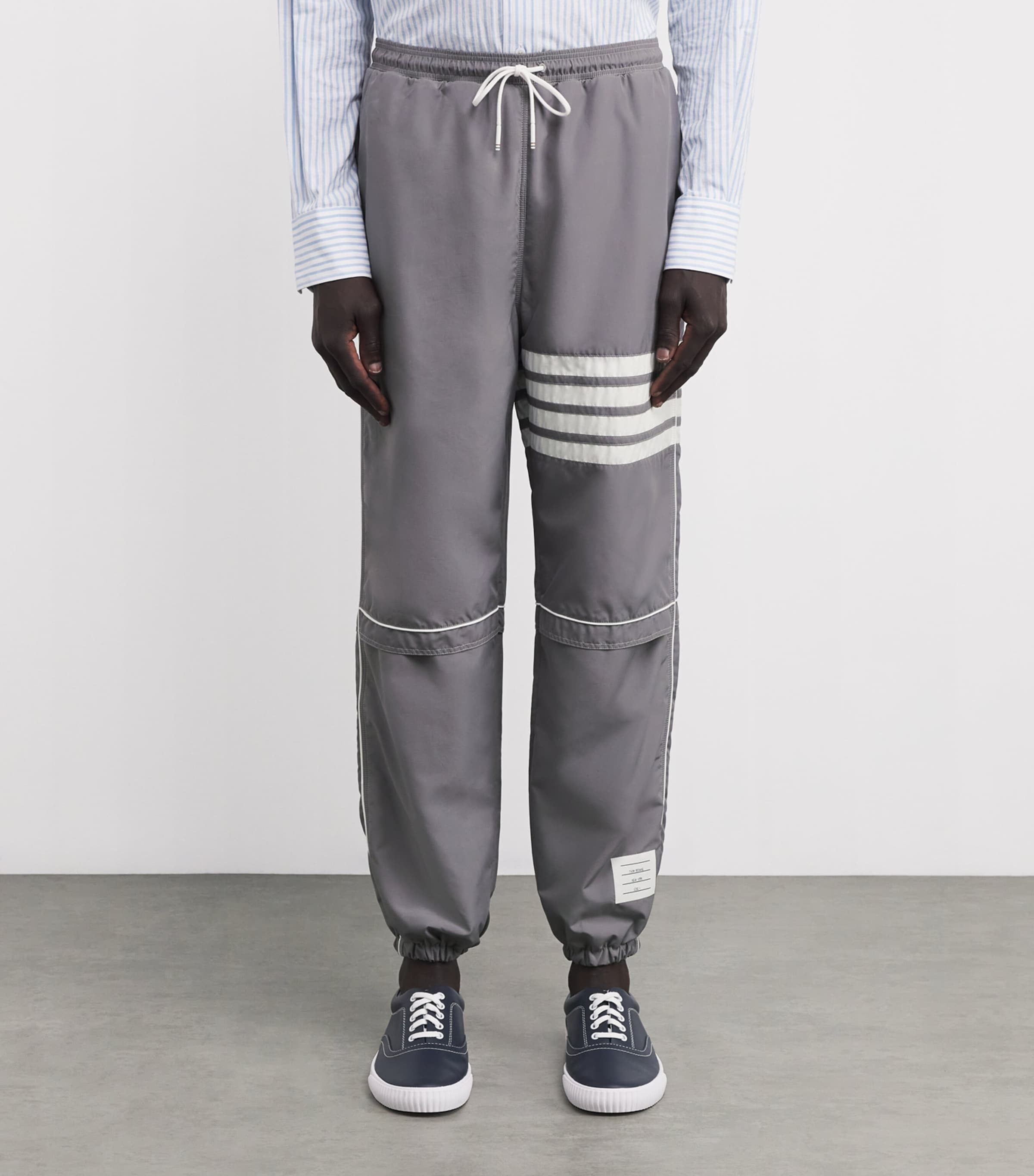 Thom Browne Water-Resistant 4-Bar Track Pants | Harrods DK