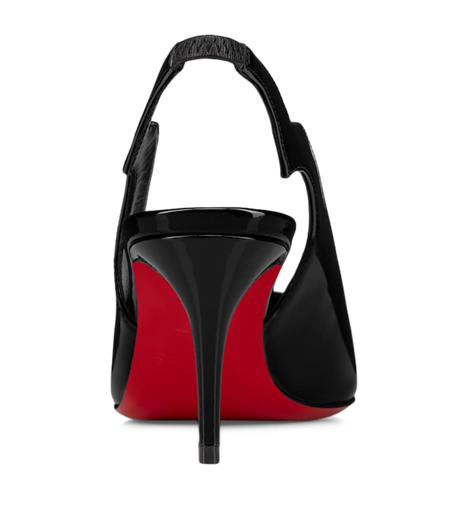 Hot Chick Patent Leather Slingback Pumps 70 B439 Image 3