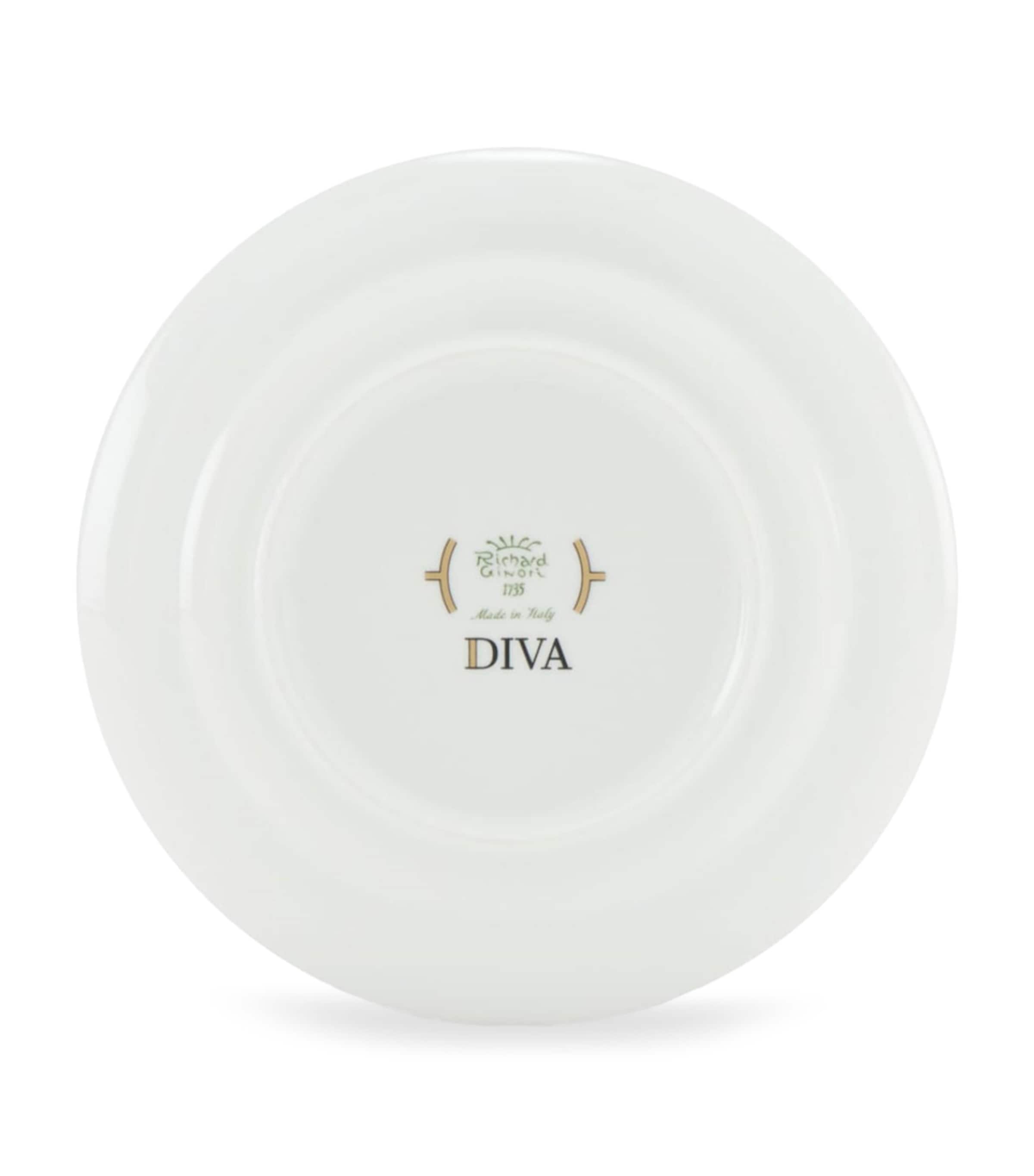Porcelain Colonna Diva Verde Dessert Plate (20cm) G00134900 Image 3