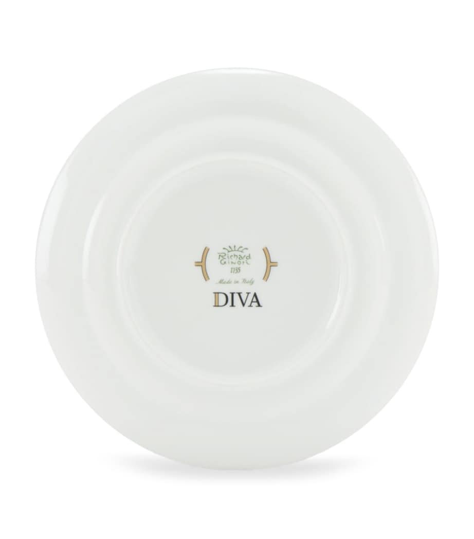 Porcelain Colonna Diva Verde Dessert Plate (20cm) G00134900 Image 3