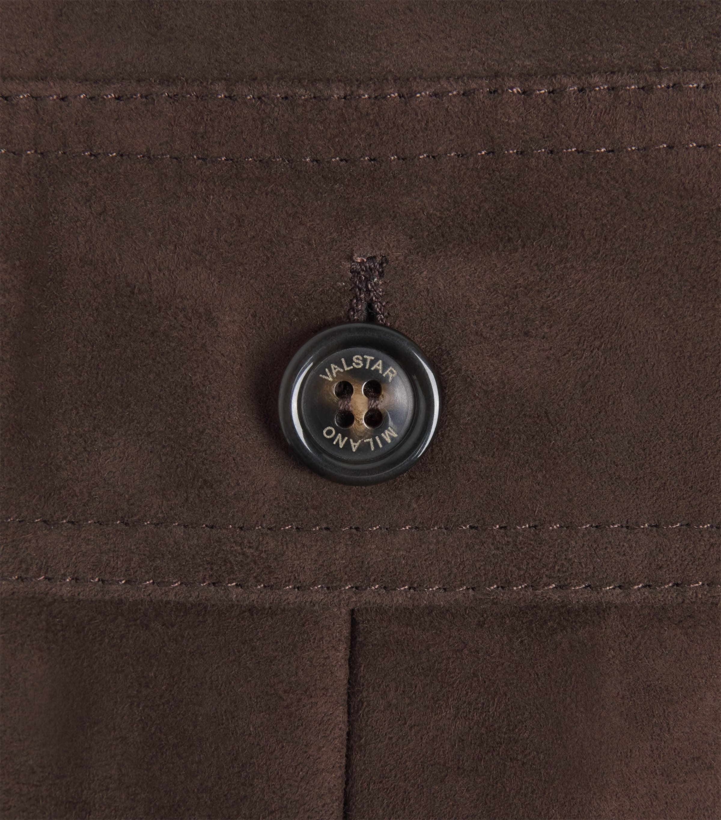 Valstar Mens Reversible Valstarino Suede Jacket Caffe/miltry Image 7